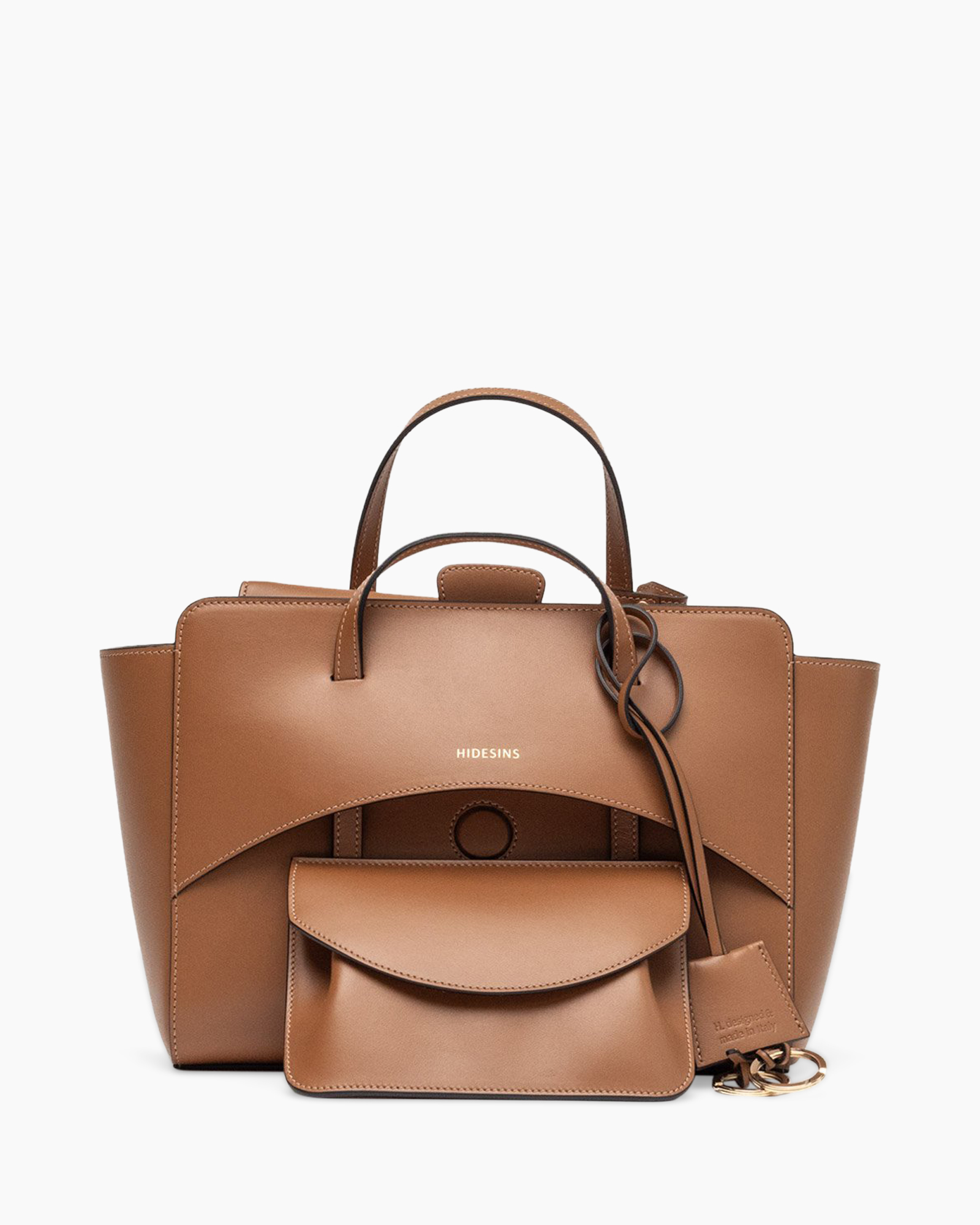 handtas, tote, leer, tan, klein tasje
