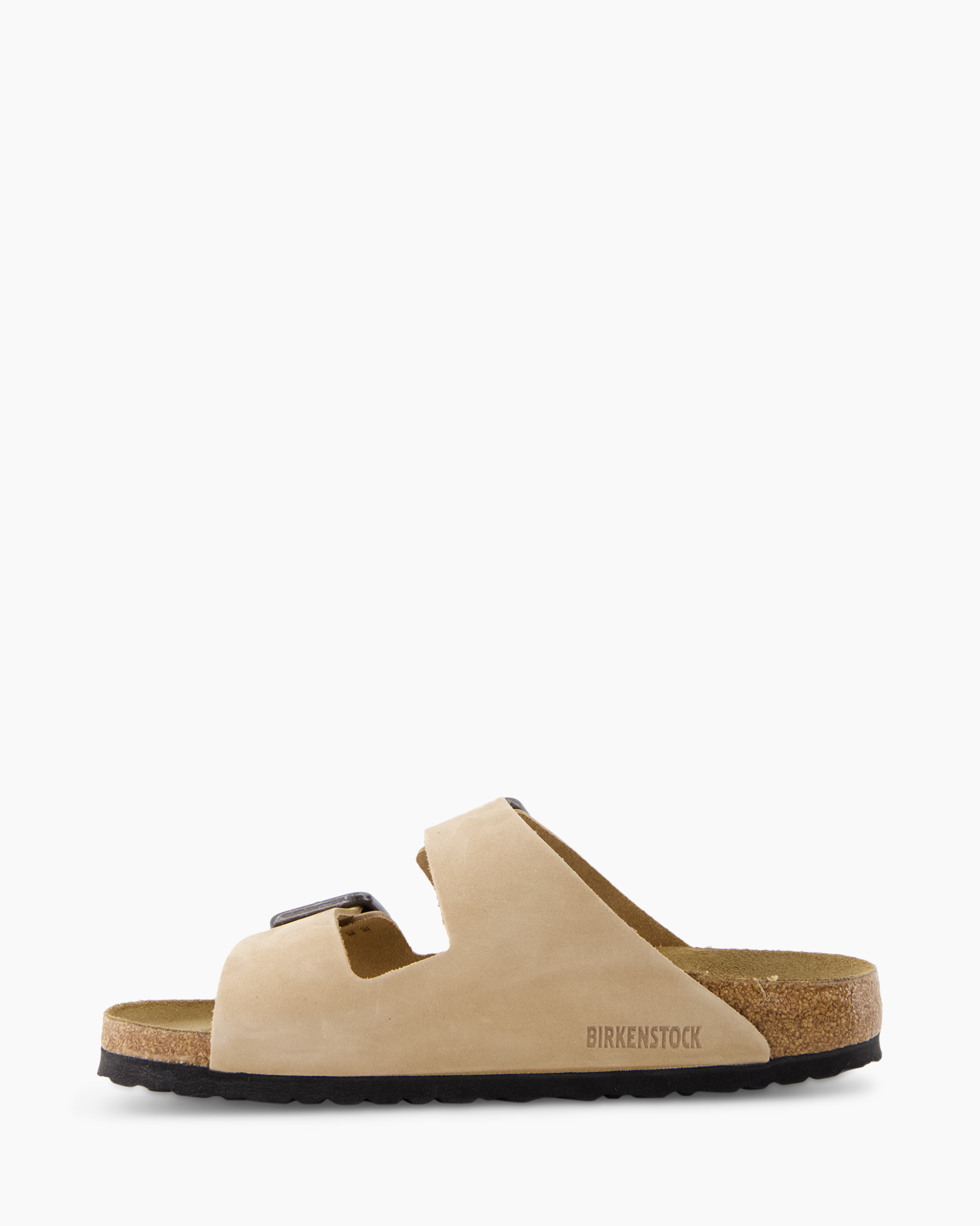 sandalen, tweede gesp, open teen, slip-on, korkzool
