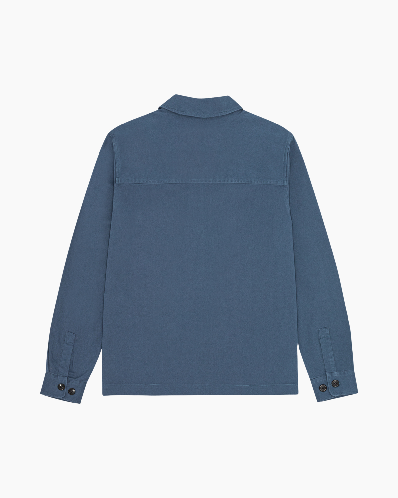 long-sleeve, shirt, collar, blue, solid