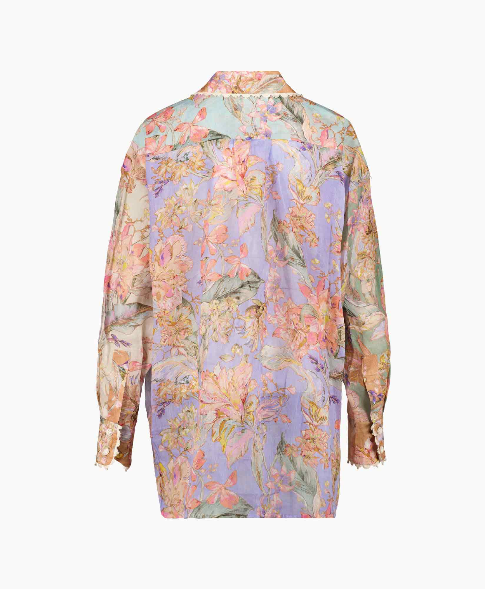 Zimmermann Jurk Cira Relaxed Shirt Rose