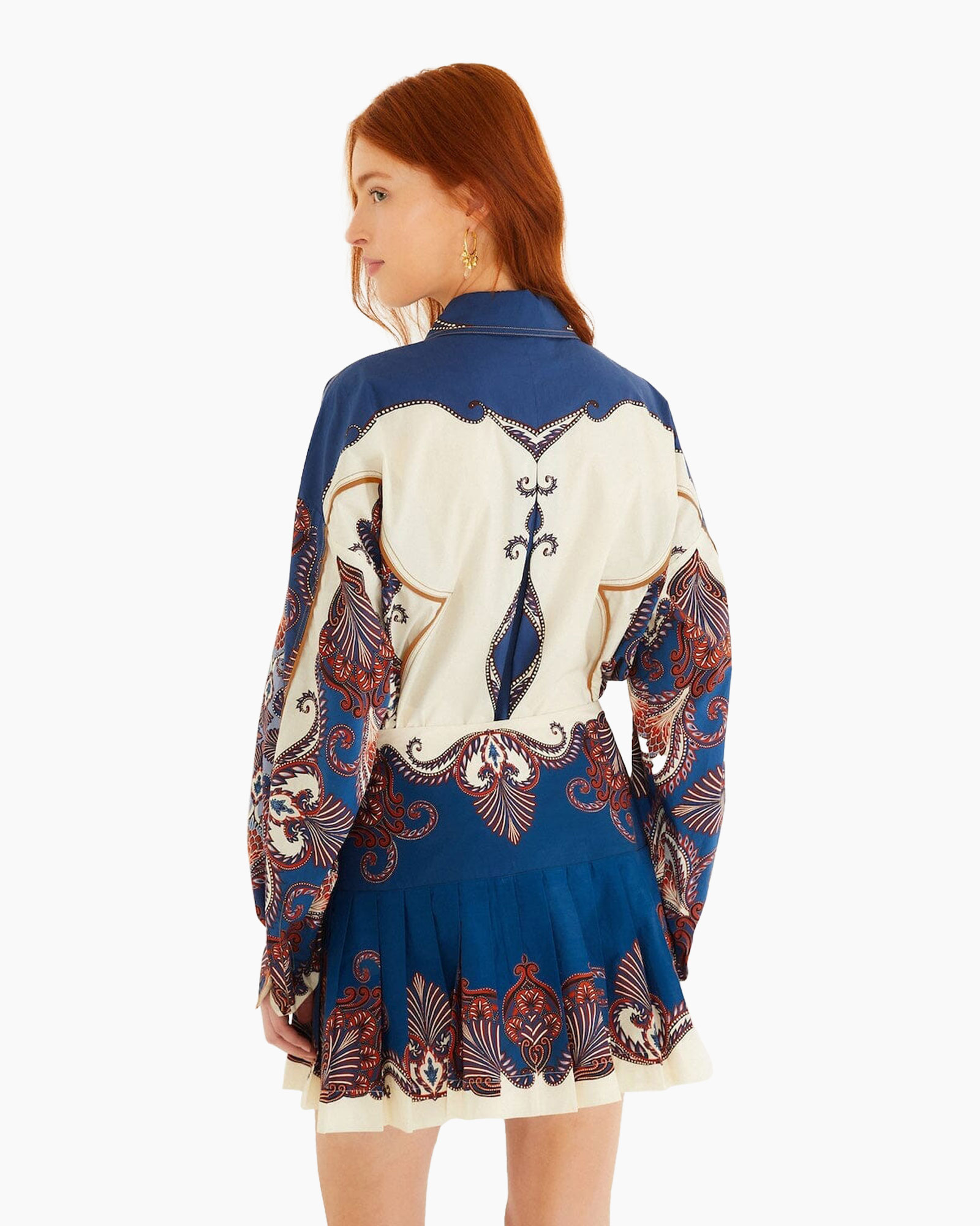 Minirok Scarf Mini Blauw