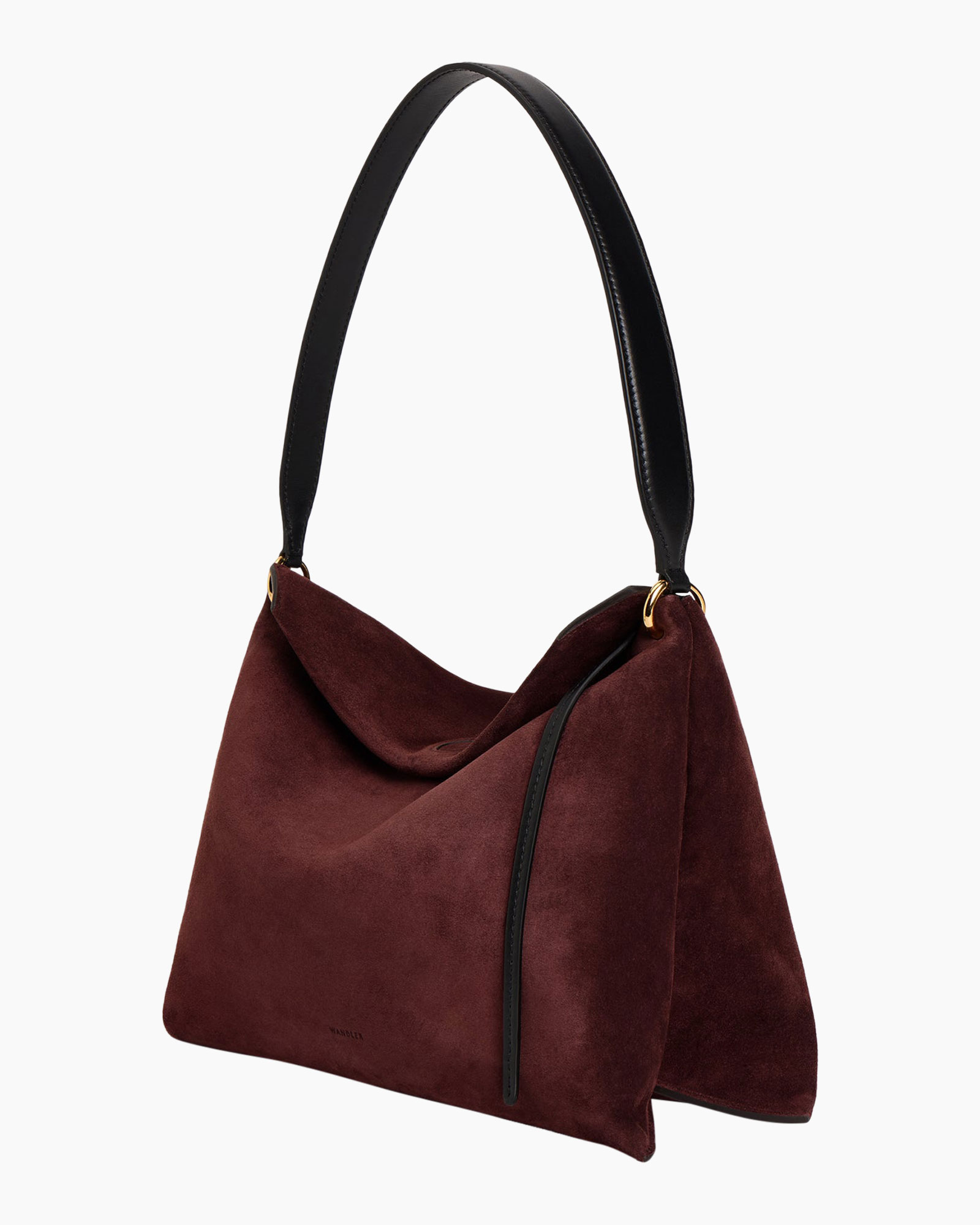 tas, schoudertas, suède, bruin, schuifriem, tas, handtas, bordeaux, suede, schoudertas