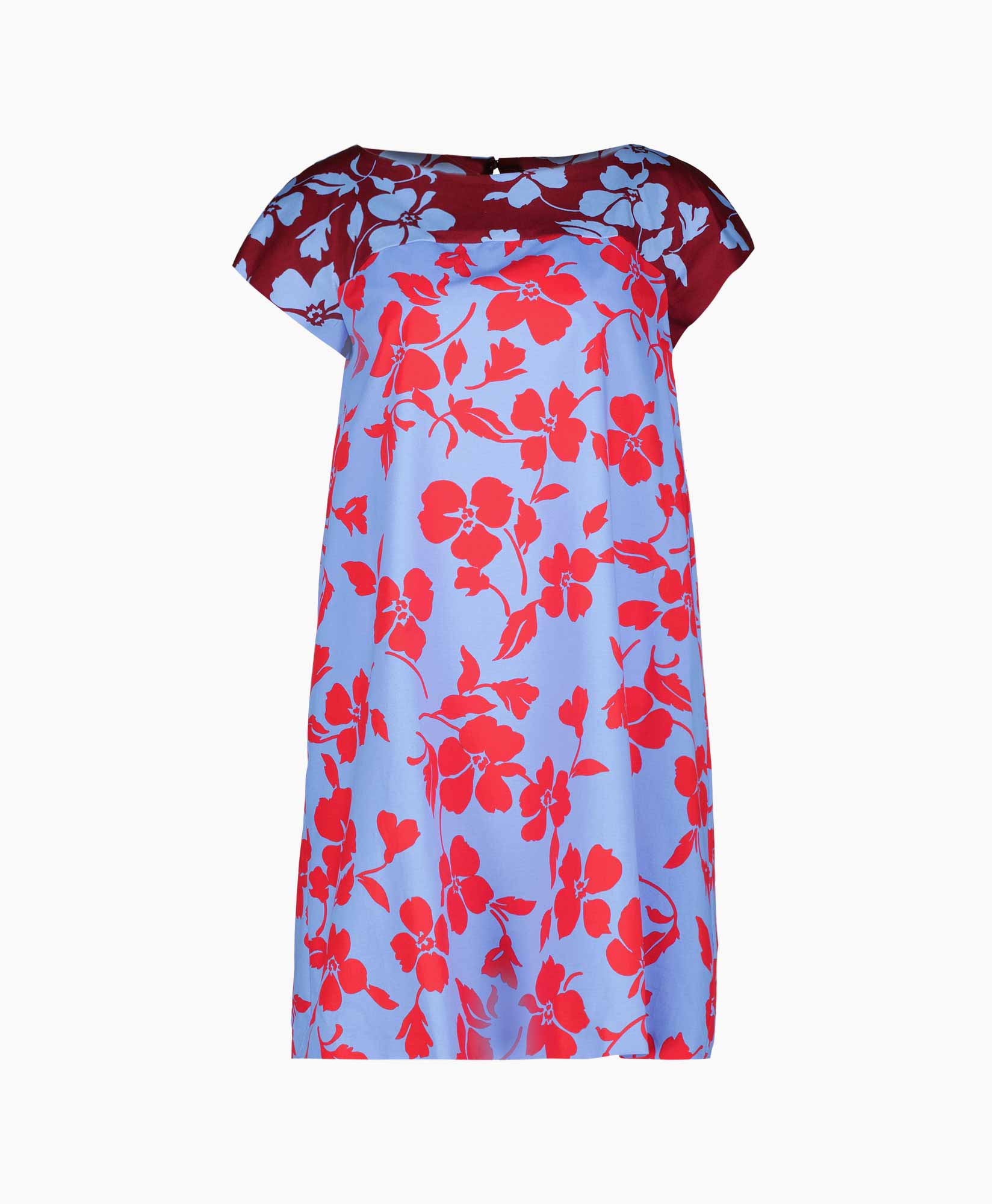 Maxmara Weekend Mini Jurk Once Blauw dessin