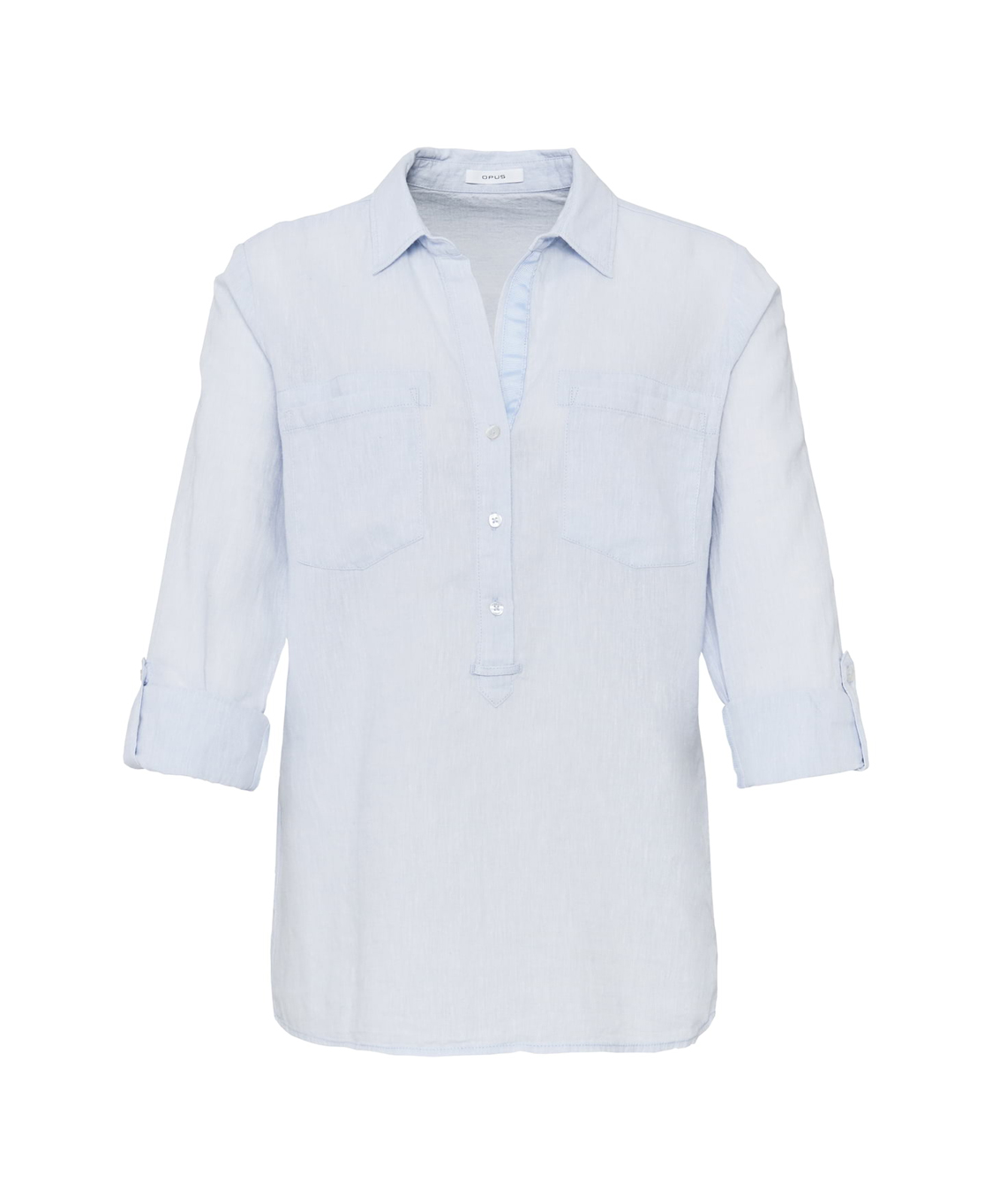 Opus Blouse Fredda Mélange Blauw