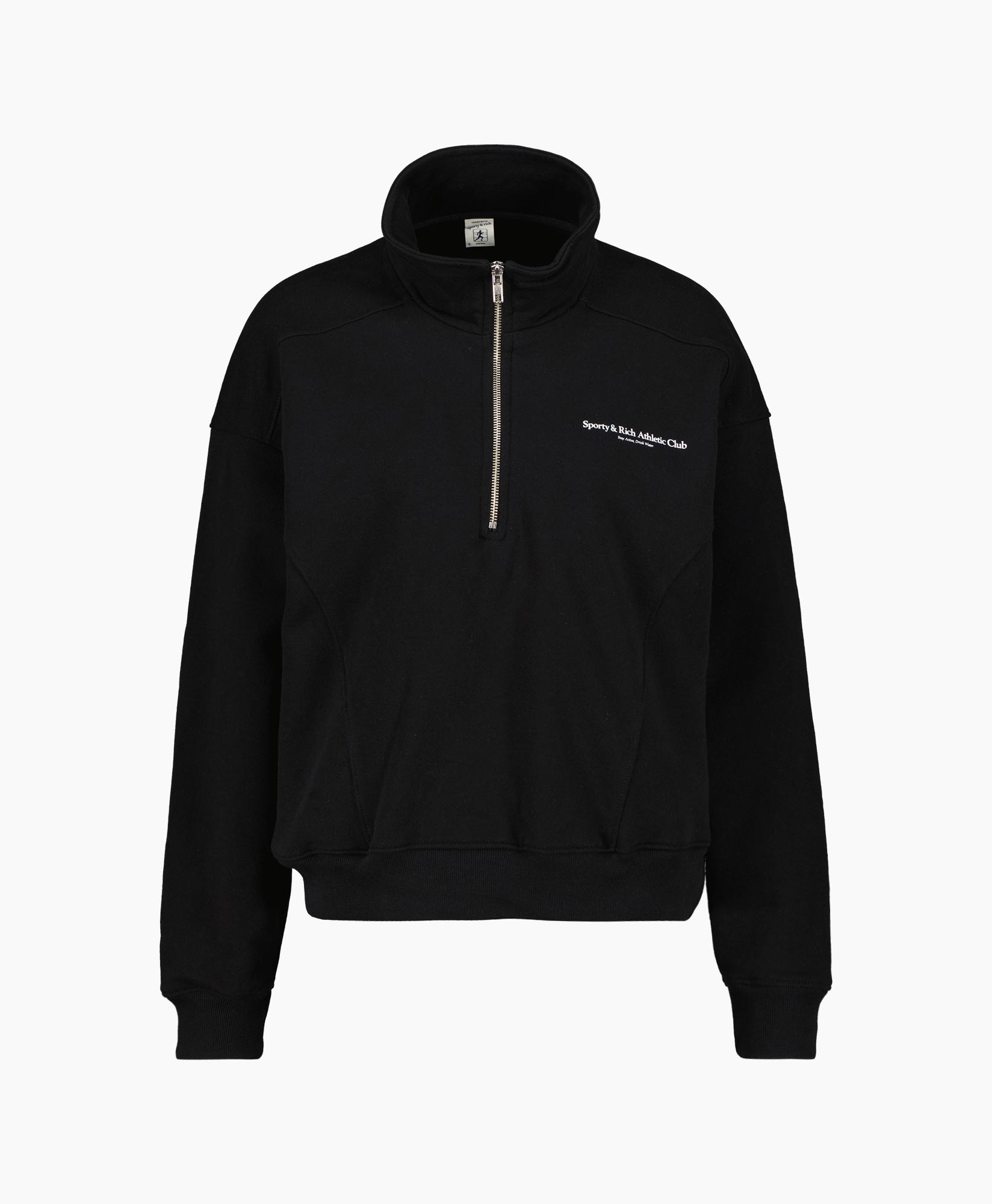 Sporty & Rich Pullover Qz651bk Zwart