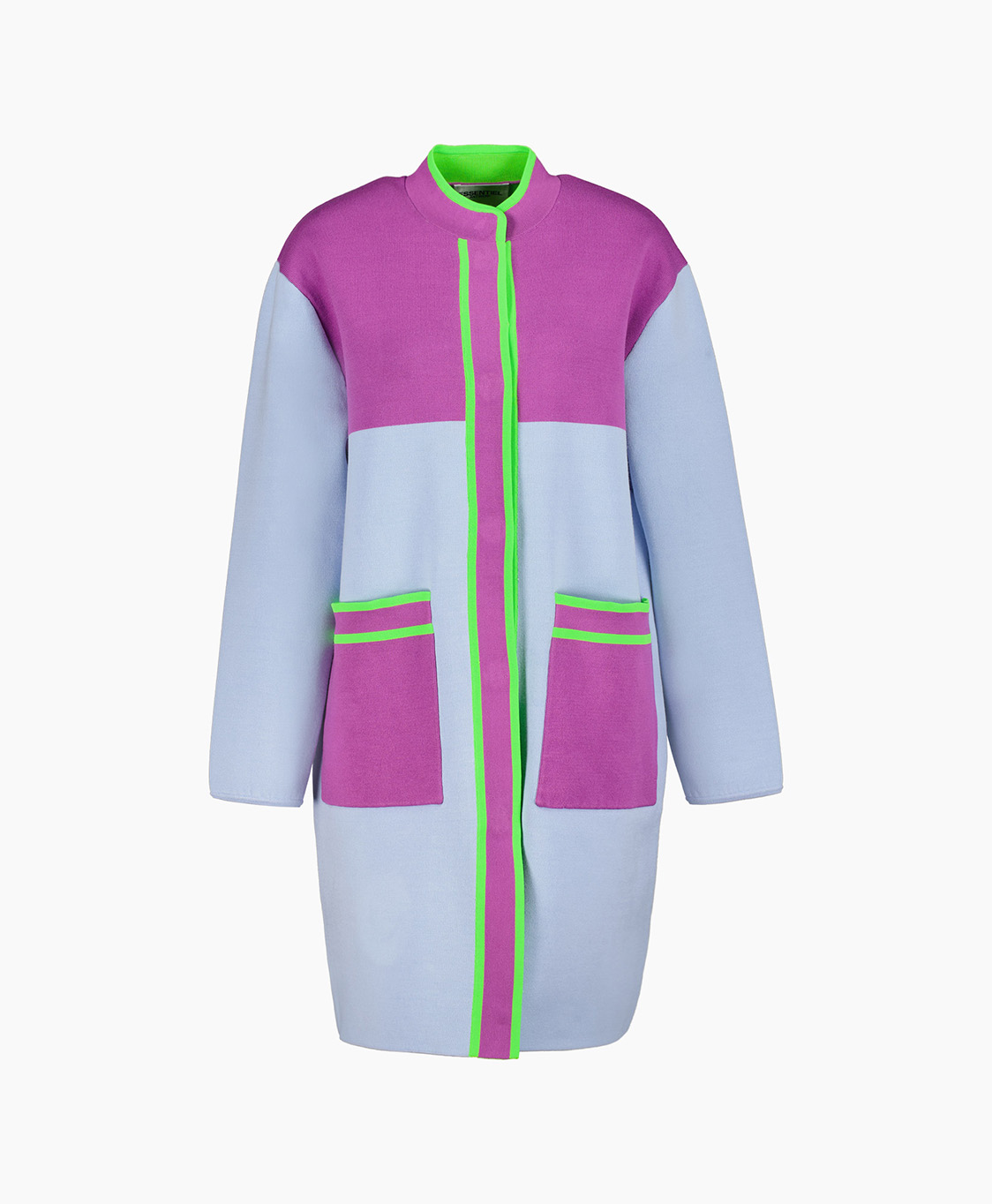 Essentiel Coat Doubles Blauw