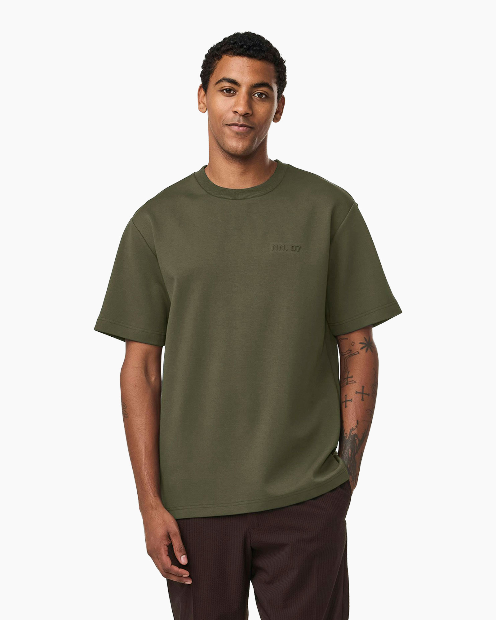 T-shirt Korte Mouw Nat Ss Logo 3457 Groen