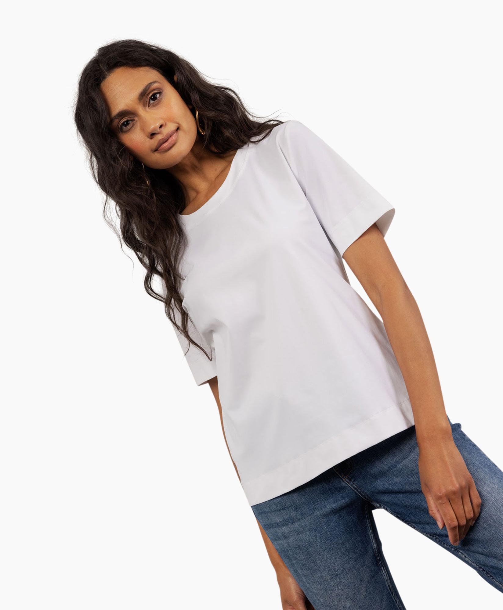 Travel Basic Shirt Wit Dames Top T-shirt Travel Tee Wit