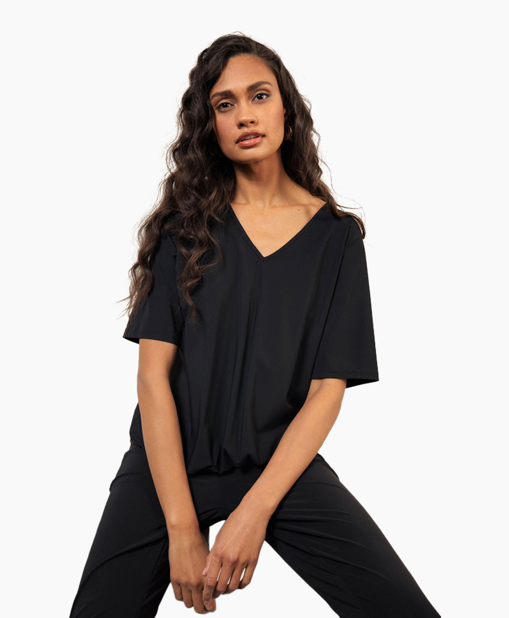 Top & T-shirt Vicky Shirt Zwart dessin