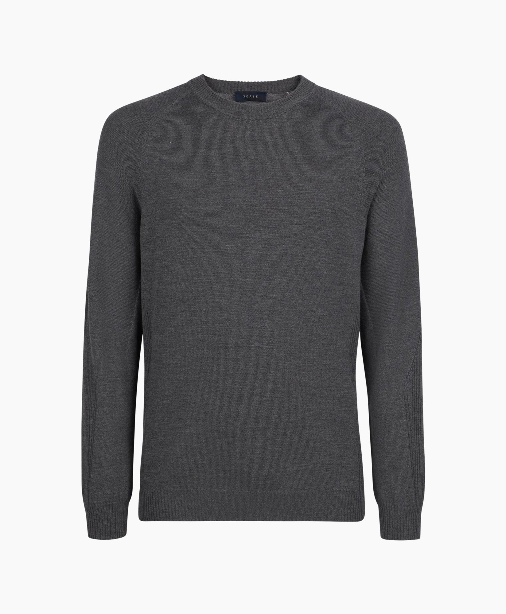 Pullover Whole Round Neck Donker Grijs