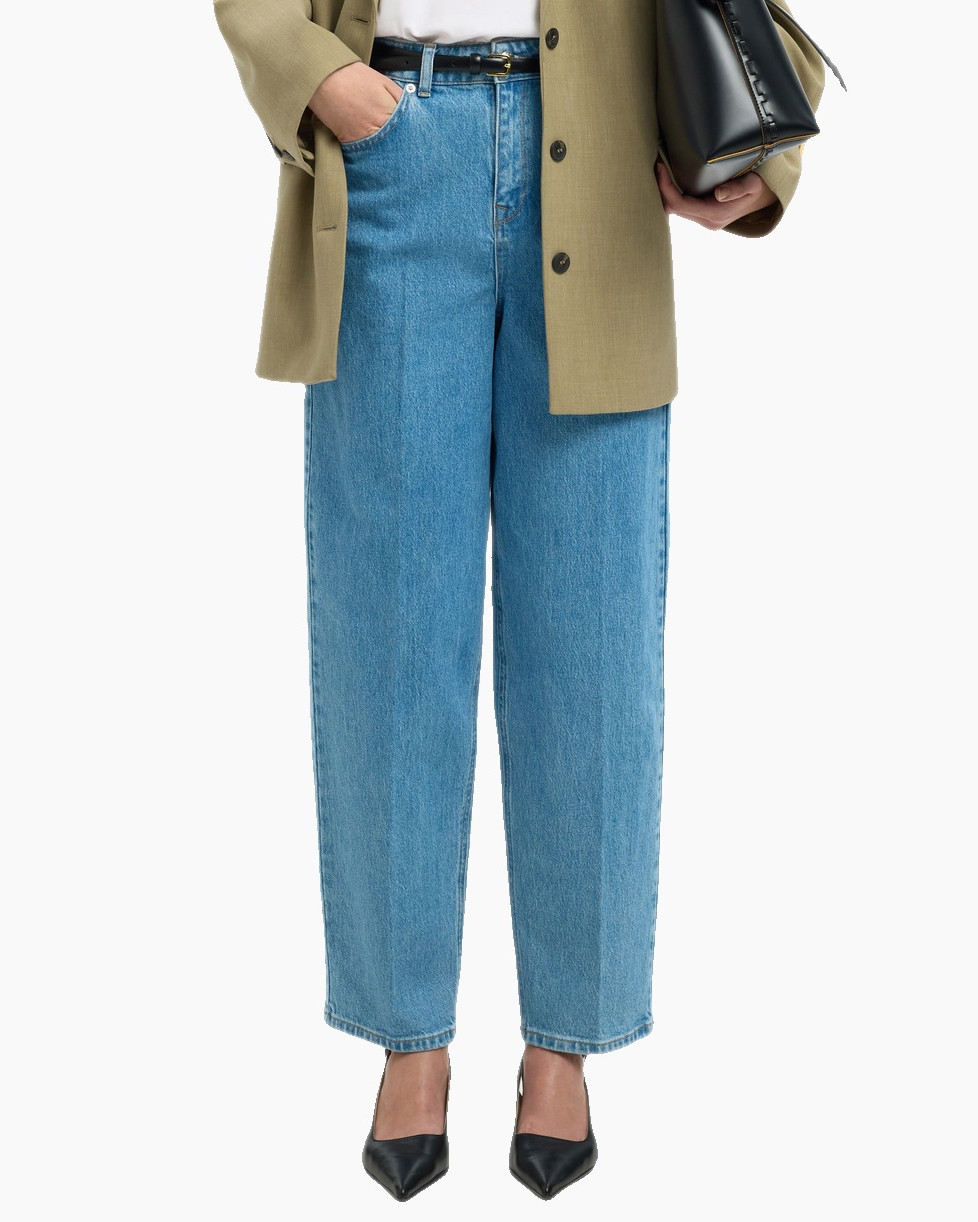 Jeans Barrel Liva-kori Hw Jeans Licht Blauw
