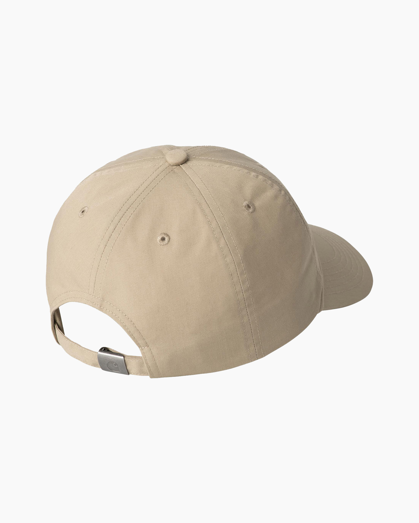 baseball cap, beige, carhartt, six-panel, logo patch