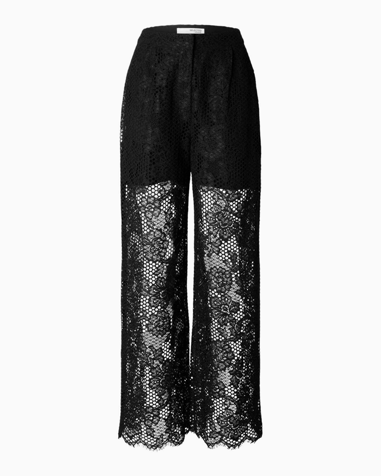 Broek Milly Hw Straight Pant B Zwart