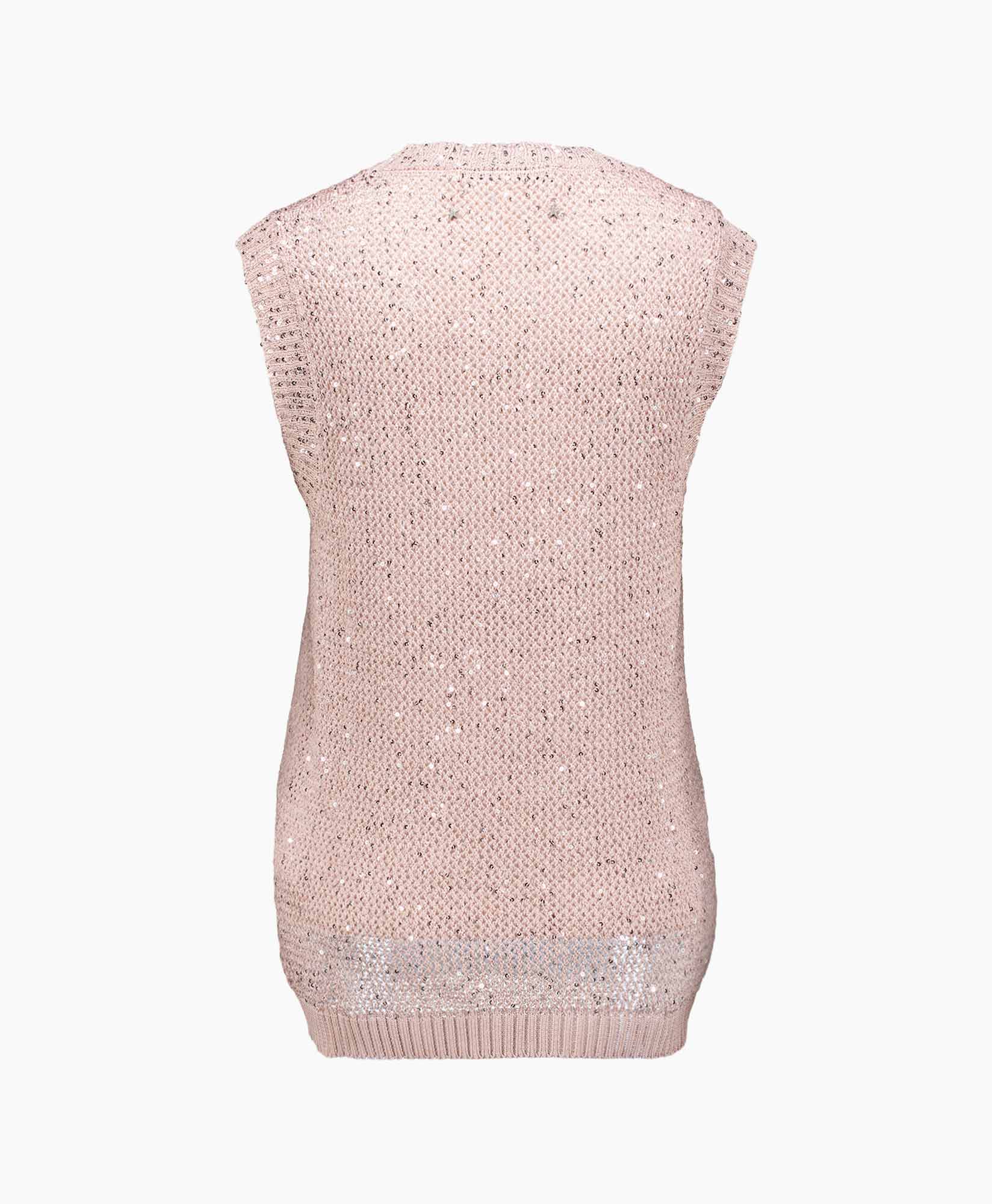 Top Journey W's Knit Sequins Mesh Rose