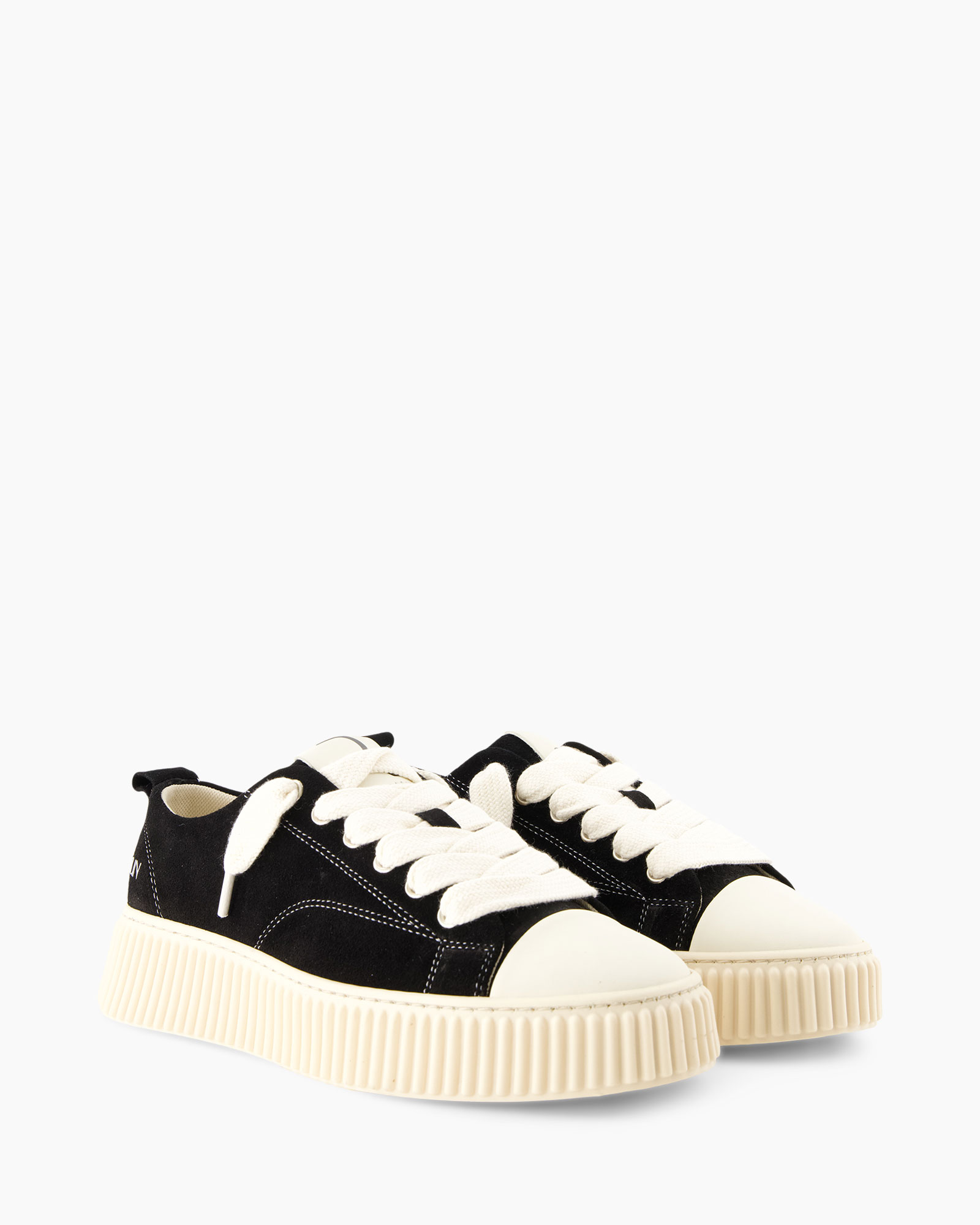 sneakers, canvas, zwart, witte zool, veters