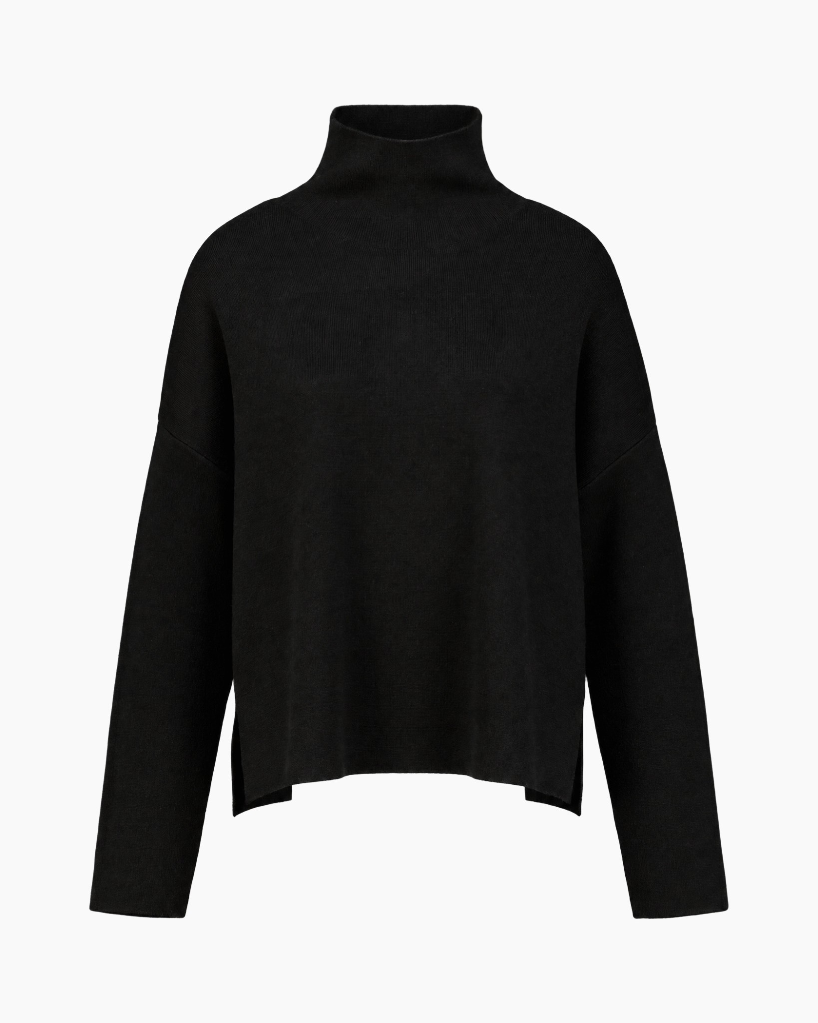 rolkraag, zwart, truij, langemouw, oversized