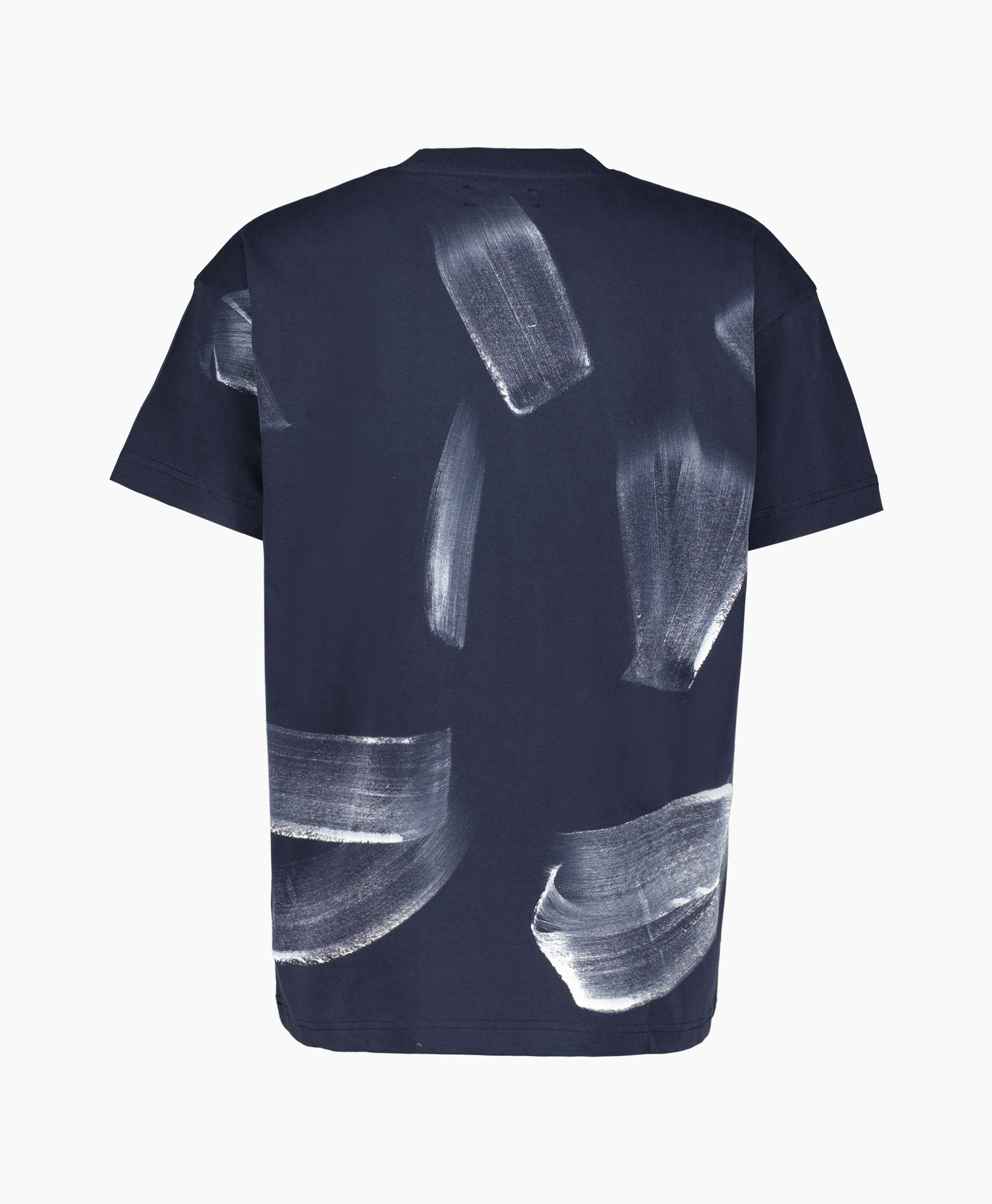 Flaneur Homme T-shirt Korte Mouw Atelier T-shirt W Donker Blauw
