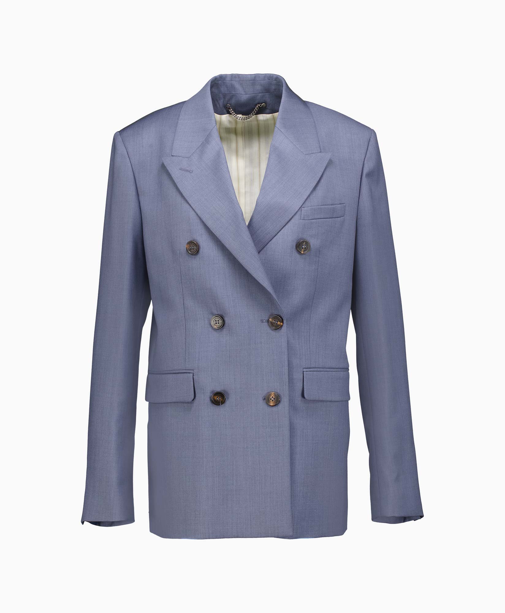 Blazer Journey W's Double Breasted Light Tailoring Grijs