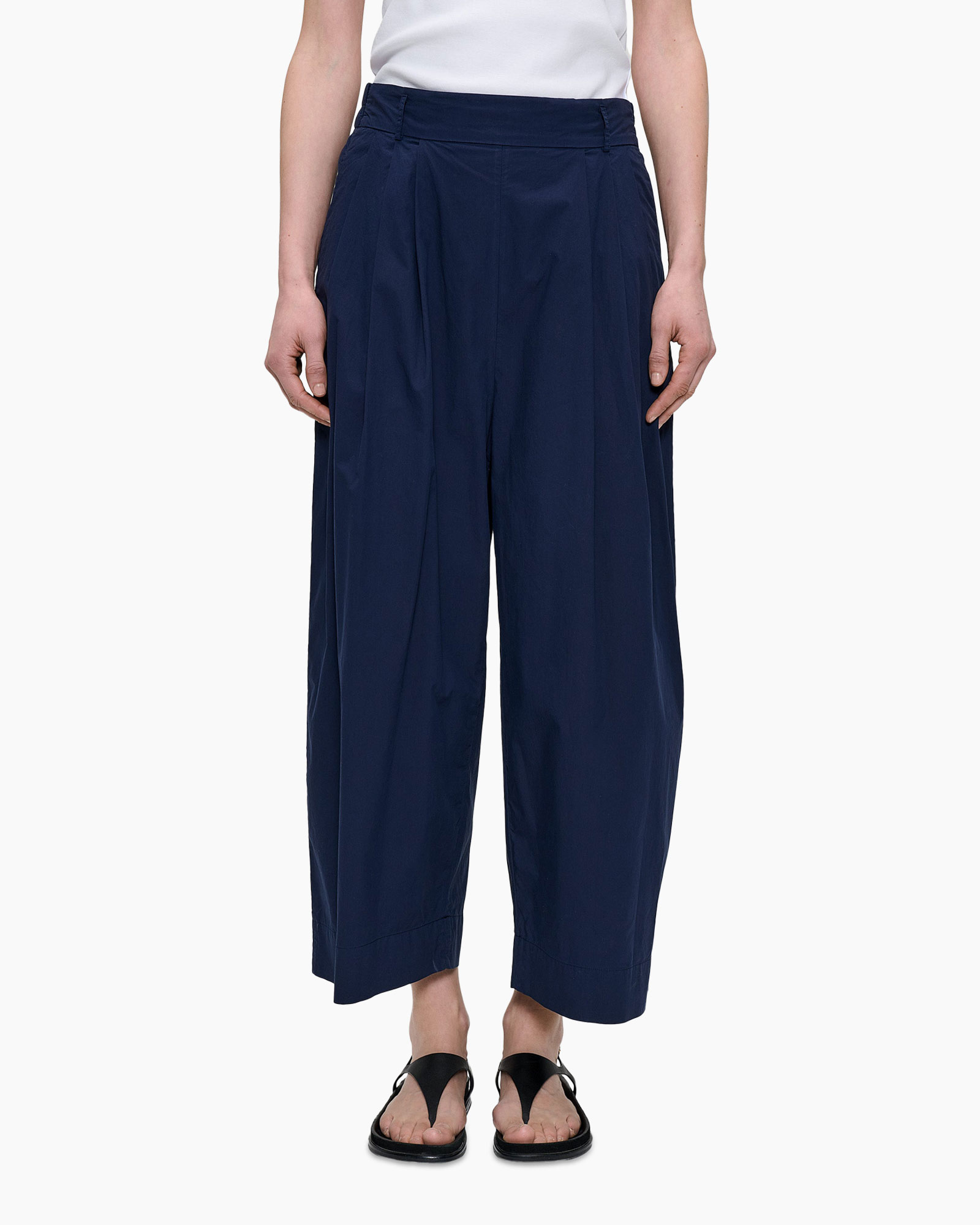 wide-leg, navy, pants, culottes, ankle-length