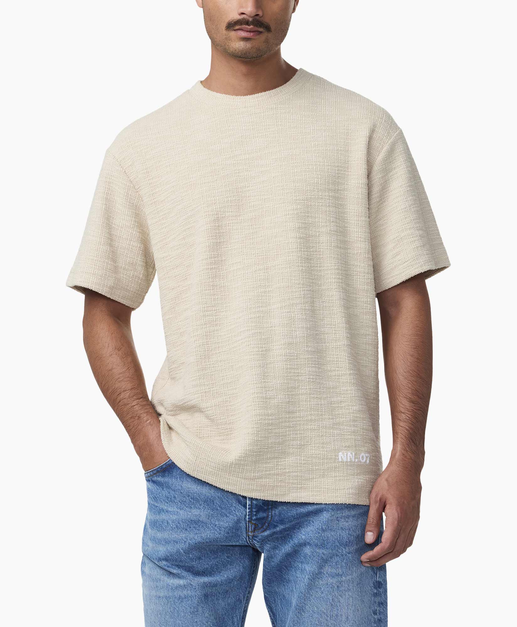 T-shirt Korte Mouw Nat Tee 3520 Ecru