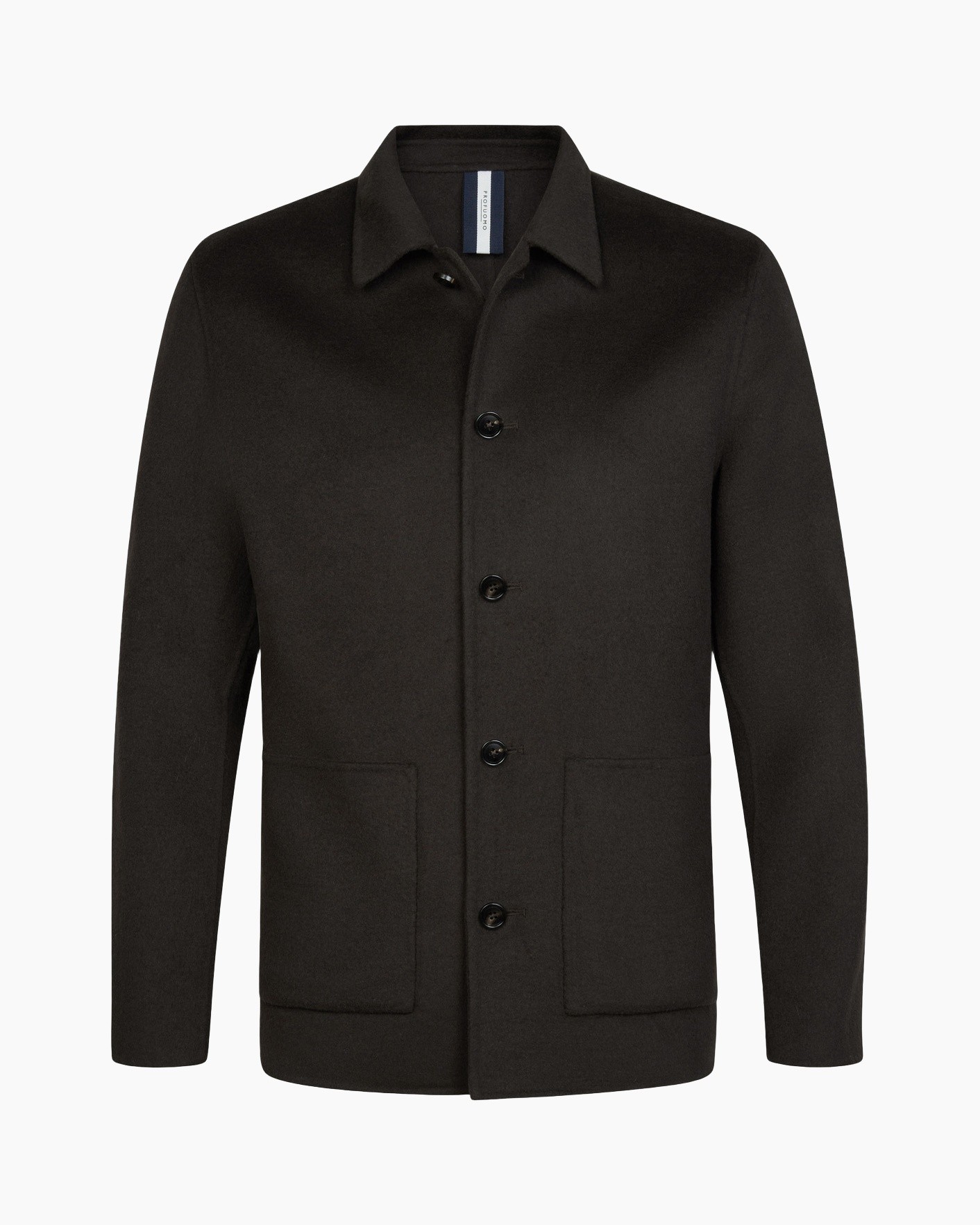 jasjak, jas, zwart, knopsluiting, patched pockets