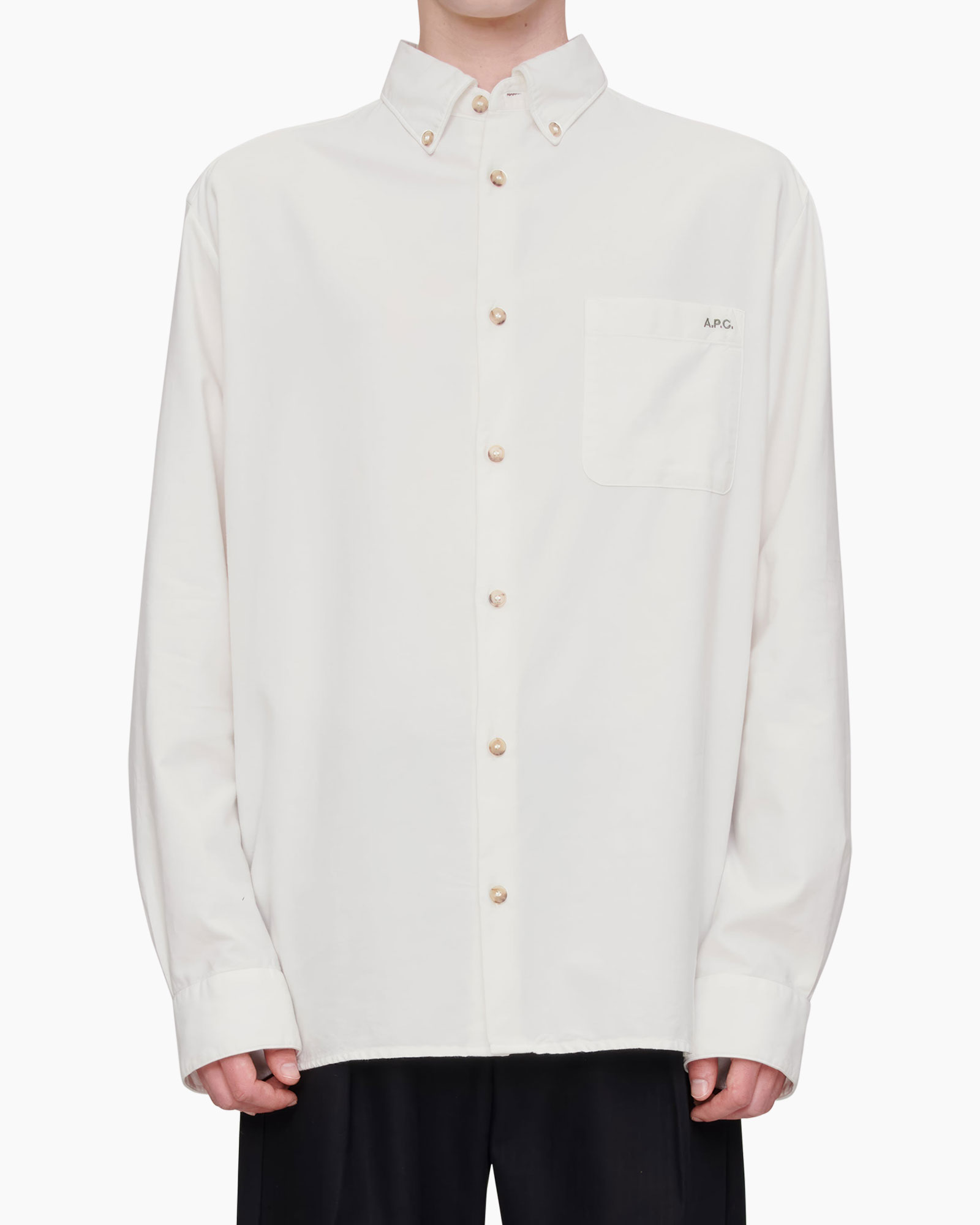 Overshirt Chemise Mateo Logo Off White