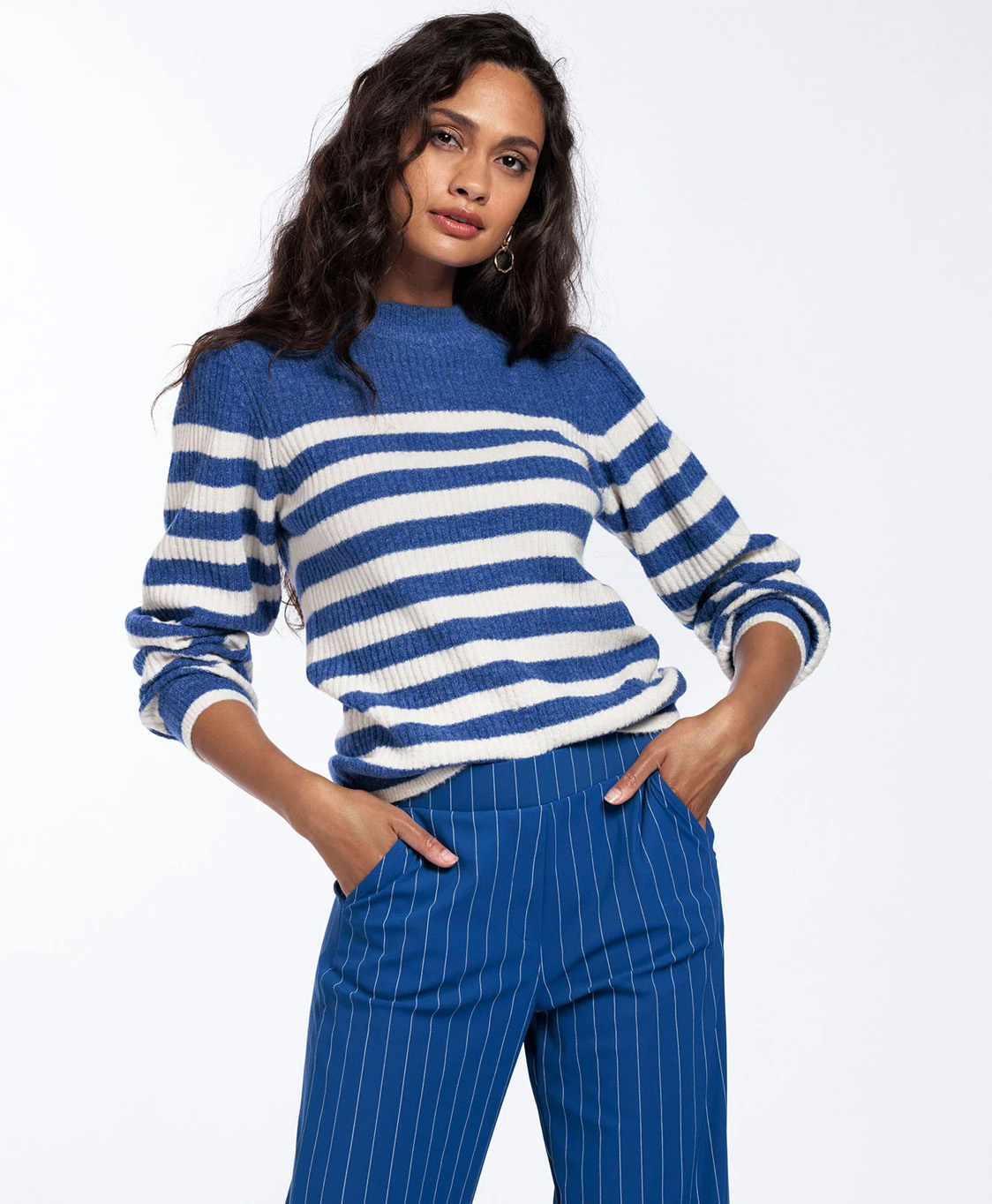 Studio Anneloes Pullover Karice Stripe Blauw