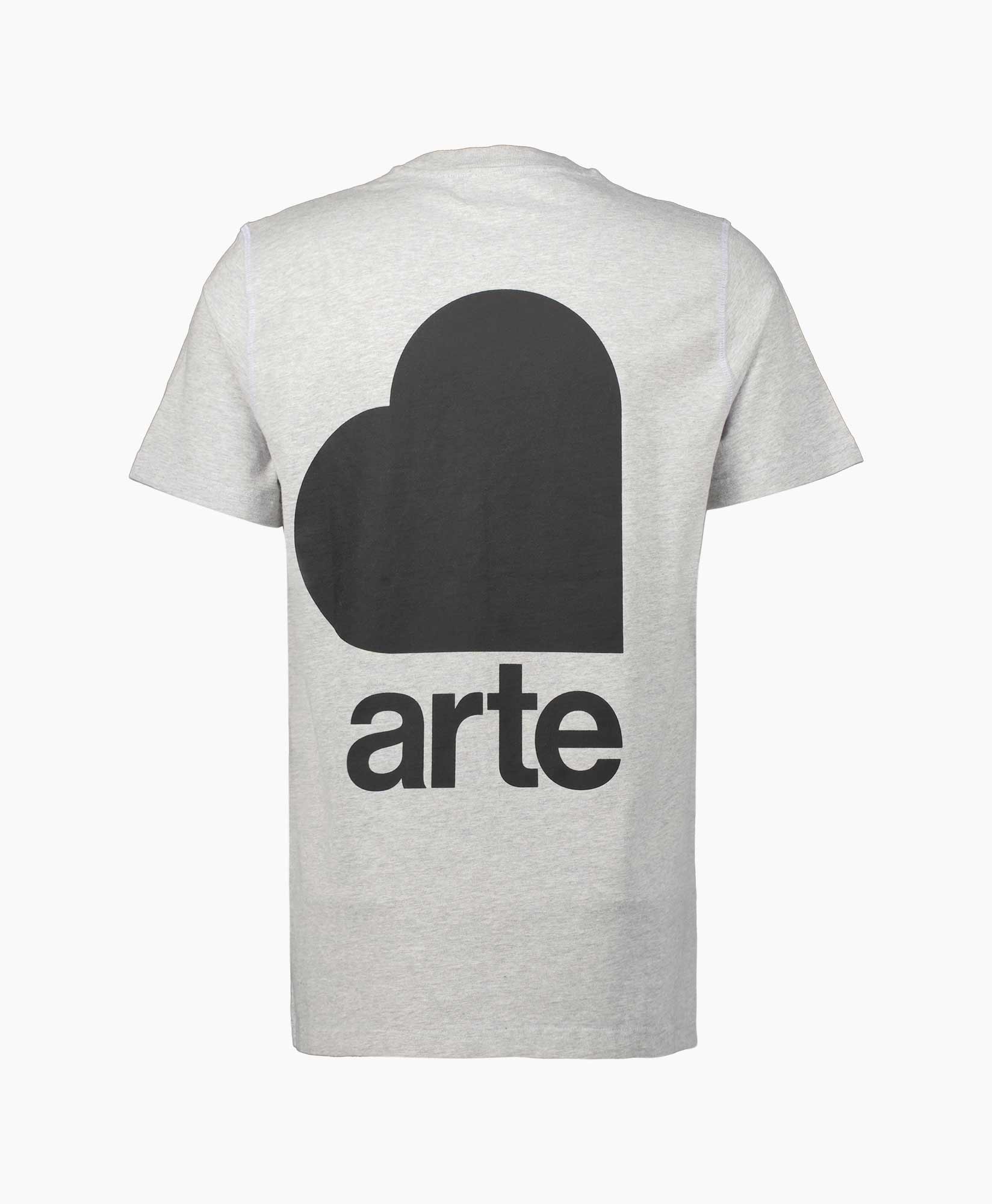 Arte Antwerp T-shirt Korte Mouw Back Crooked Heart Grijs
