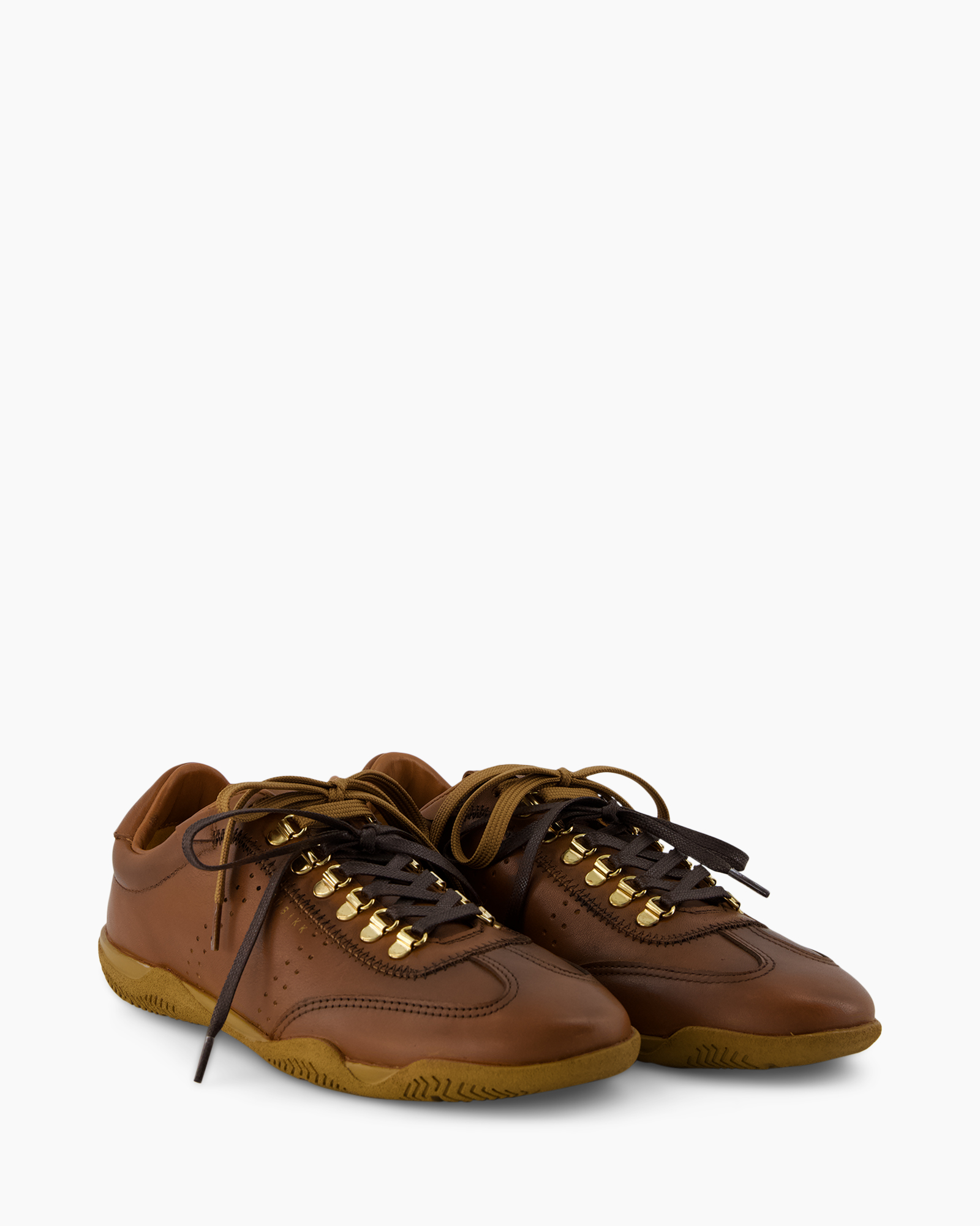 schoen,  sneaker,  bruin,  leer,  veter