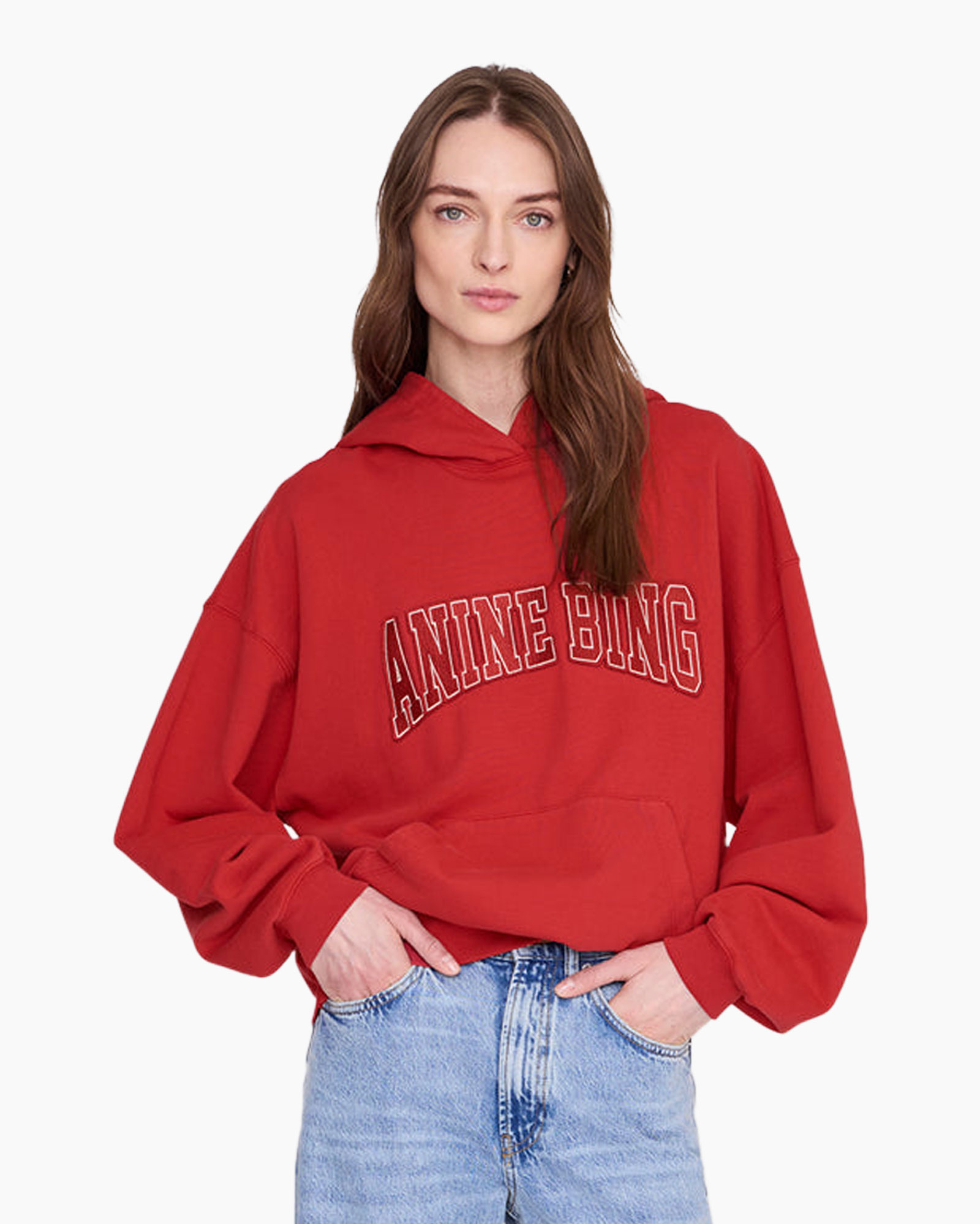 hoodie, rood, pullover, grafisch, truien