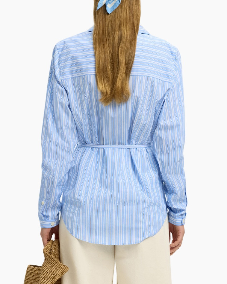 hemd, gestreept, blauw, lang_mouw, riem_detail