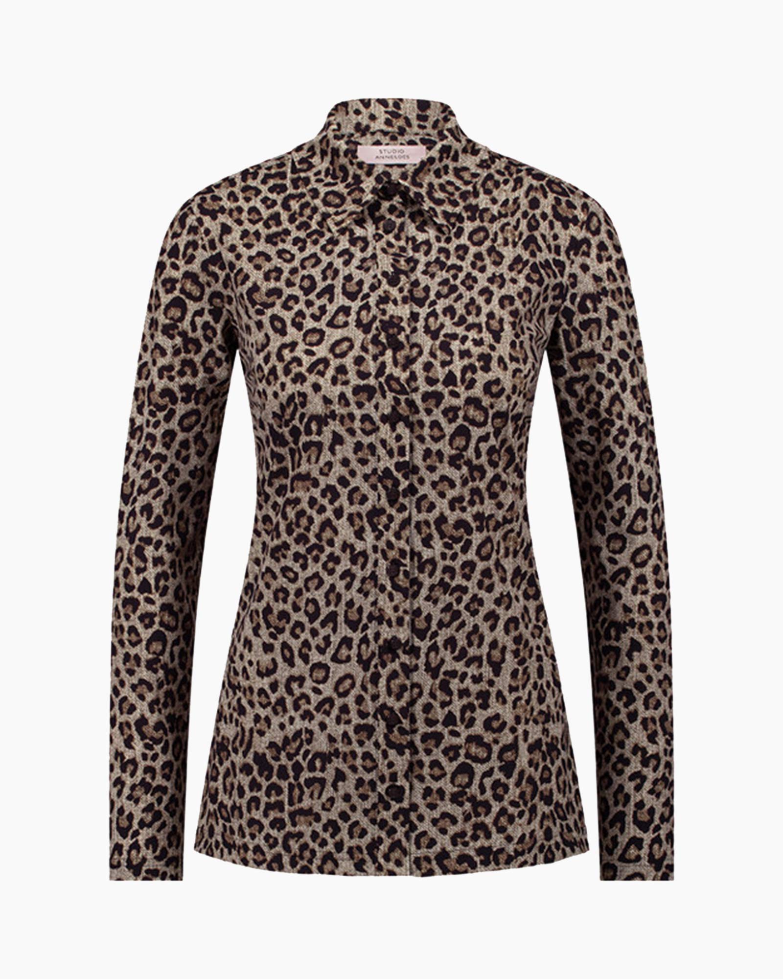 Blouse Poppy Leopard Shirt Beige