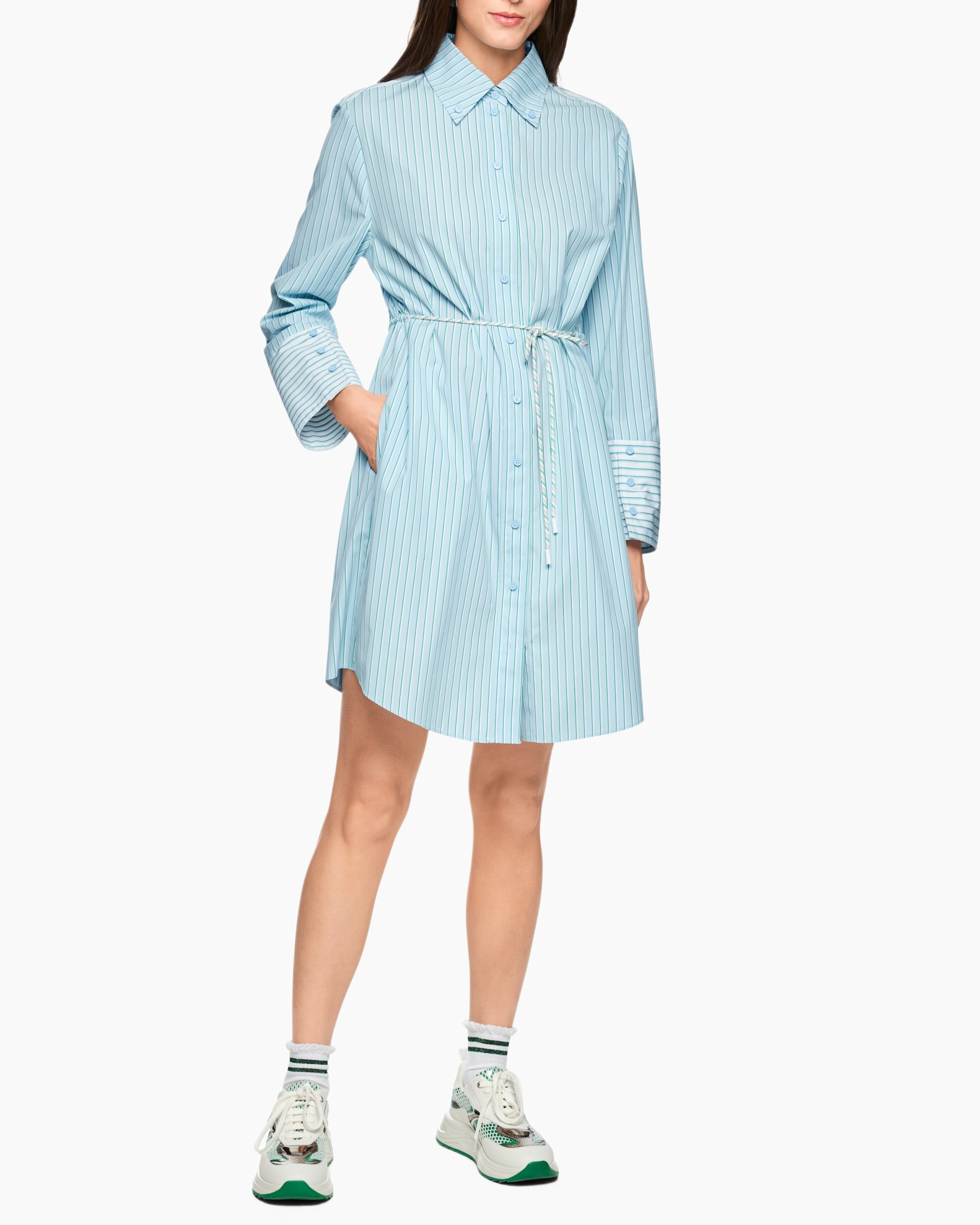 Shirt, Long Sleeve, Person, Coat, Shoe