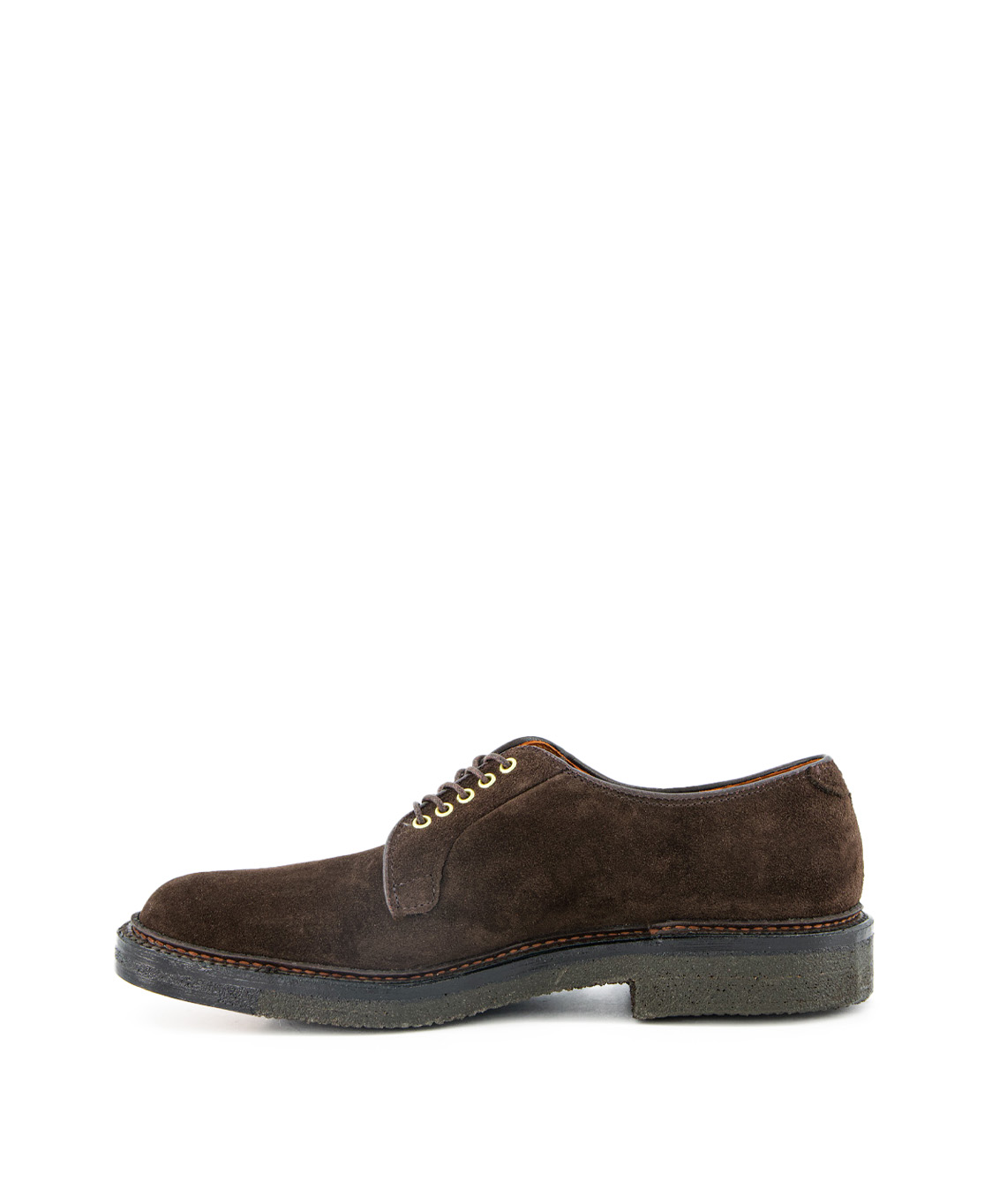 Alden Plain Toe Blucher Crepe Bruin