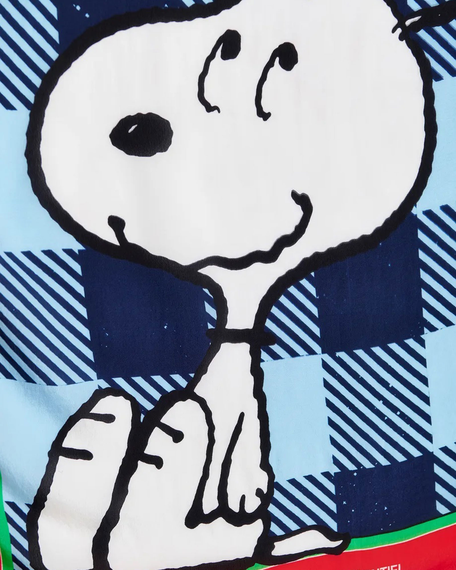 cartoon, glimlach, hand, blauw patroon, schattige figuur