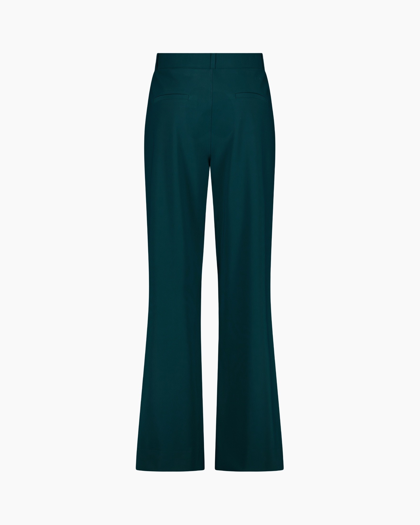 broek, broeken, wijd-uit, teal-blauw, achterzakken