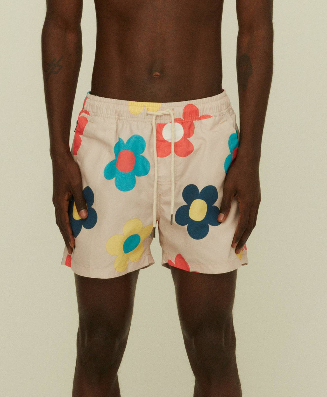 Oas Zwembroek Daisy Print + 2 Kleurig