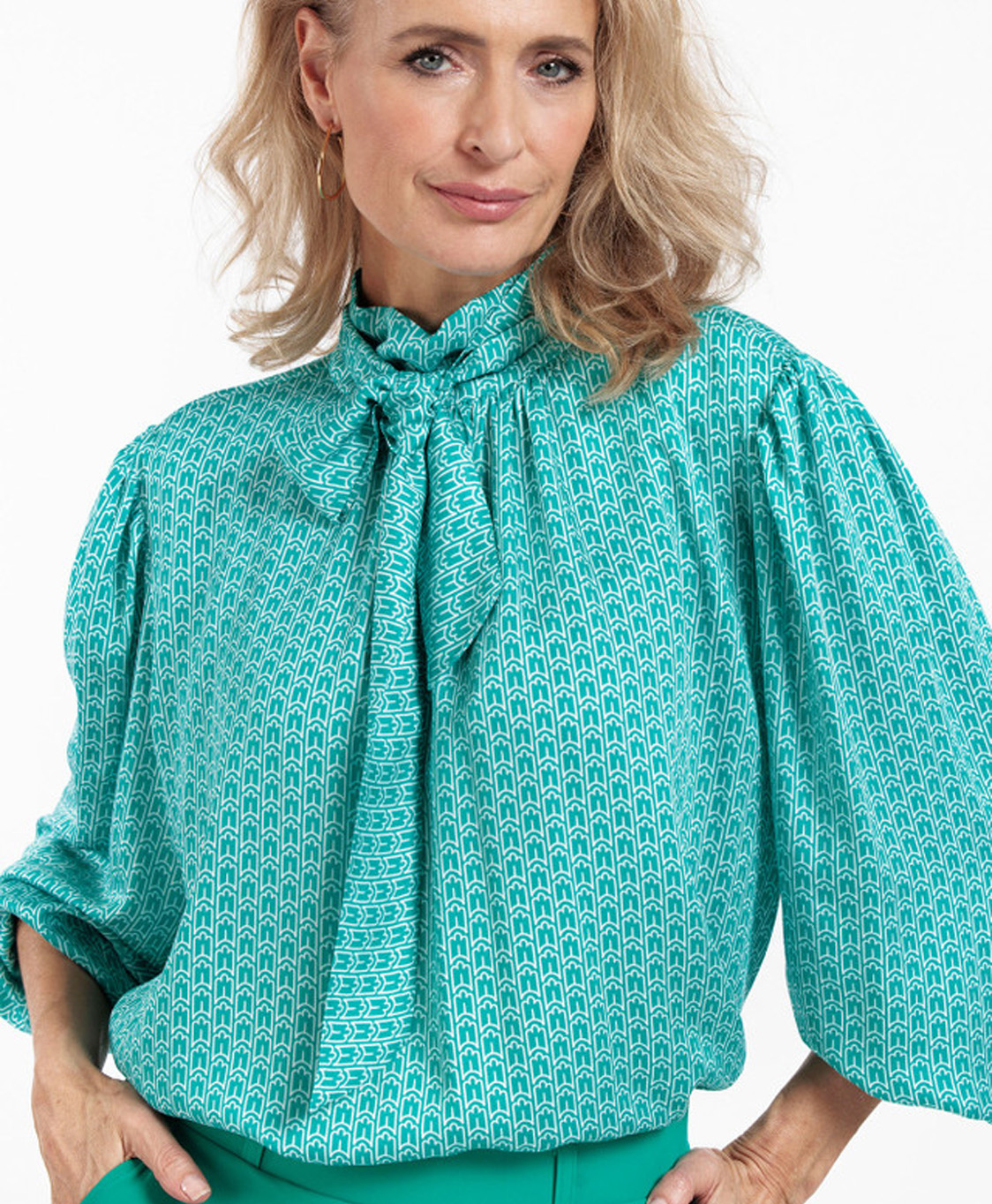 Studio Anneloes Blouse Iza Small Element Donker Groen