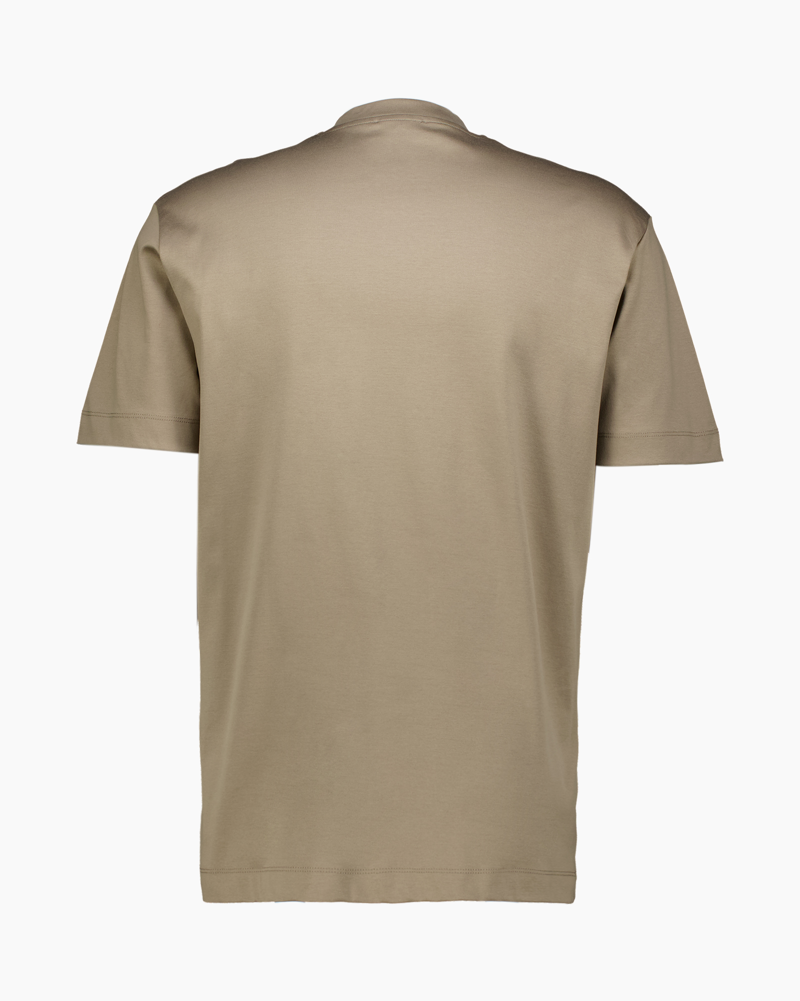T-shirt Korte Mouw Interlock Supima Taupe
