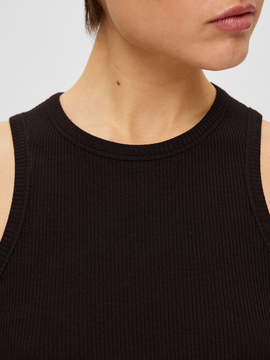 Top Anna O-neck Zwart
