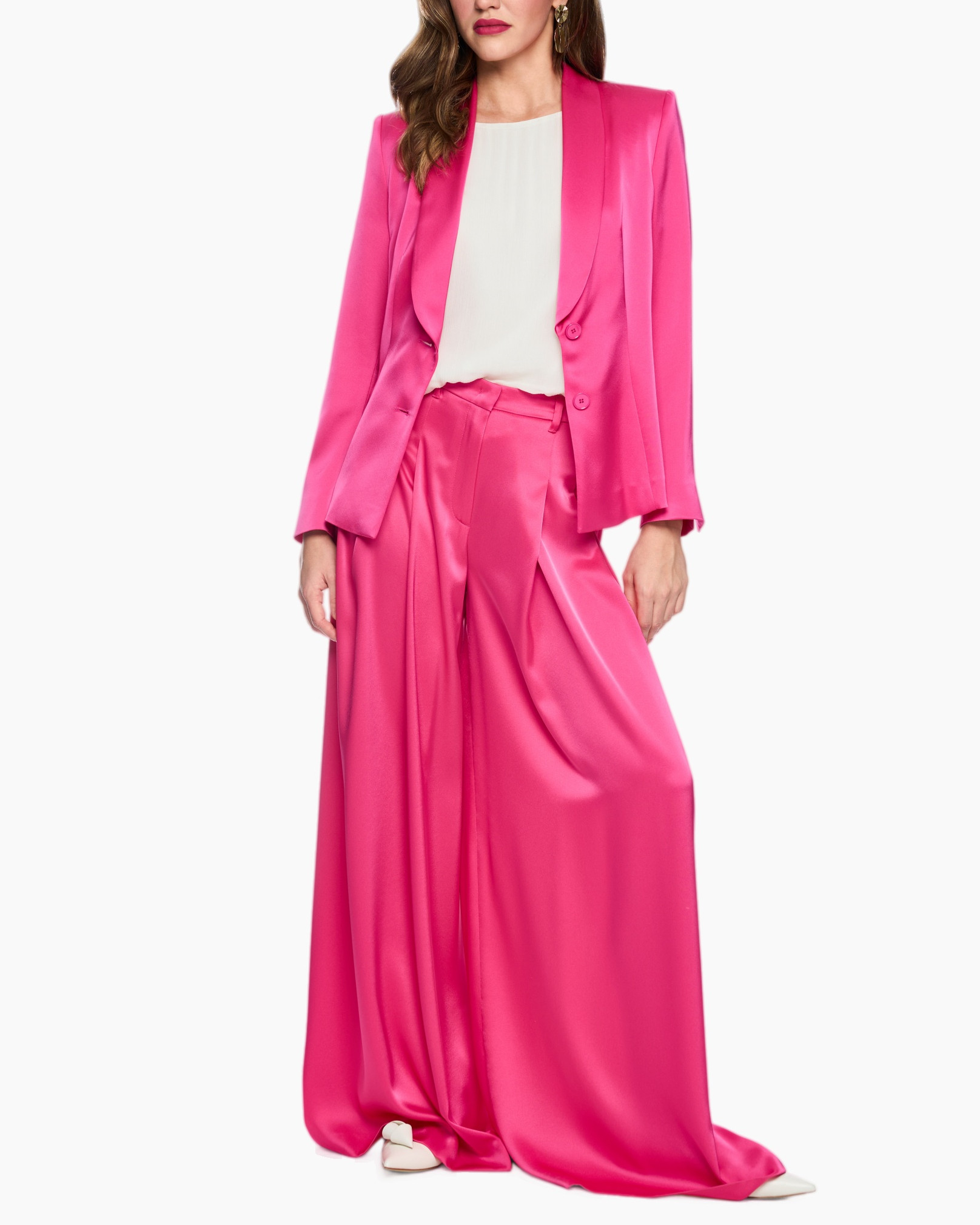 jurk, pak, roze, zacht, lang