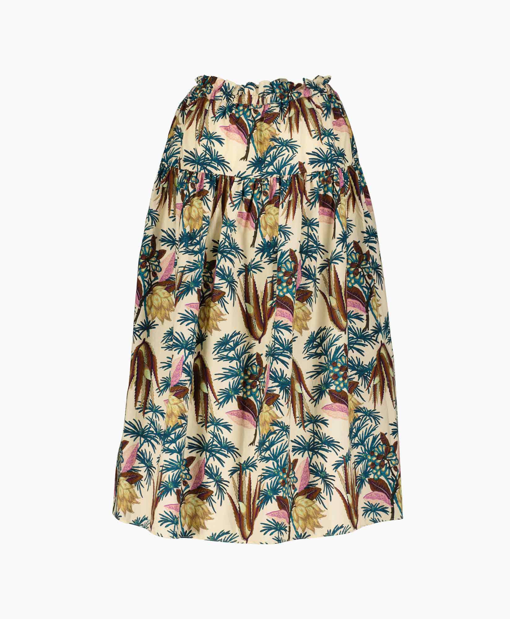 Ulla Johnson Midi Rok Fernanda midden geel