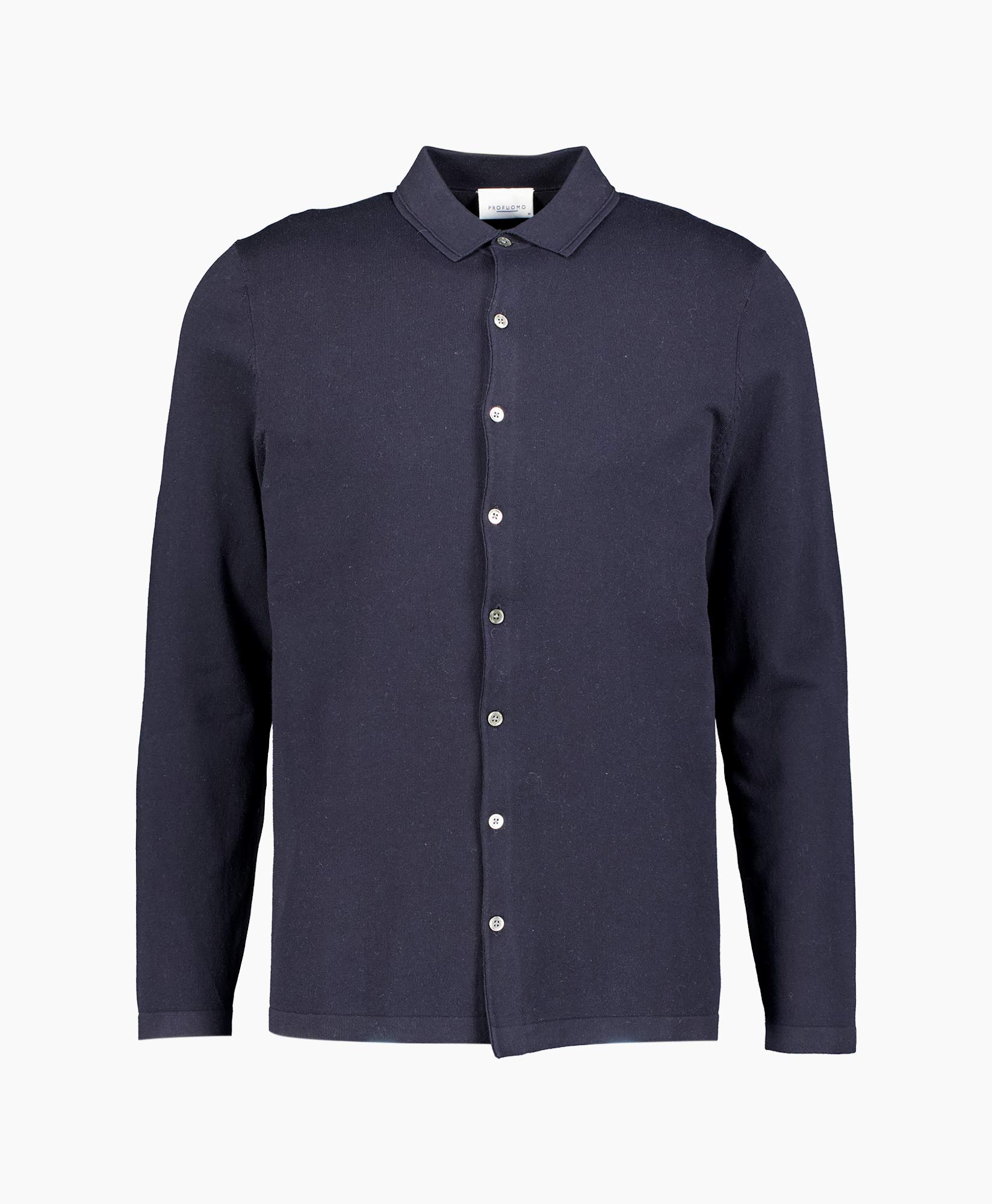 Trui Polo Button Th Ls Navy Donker Blauw