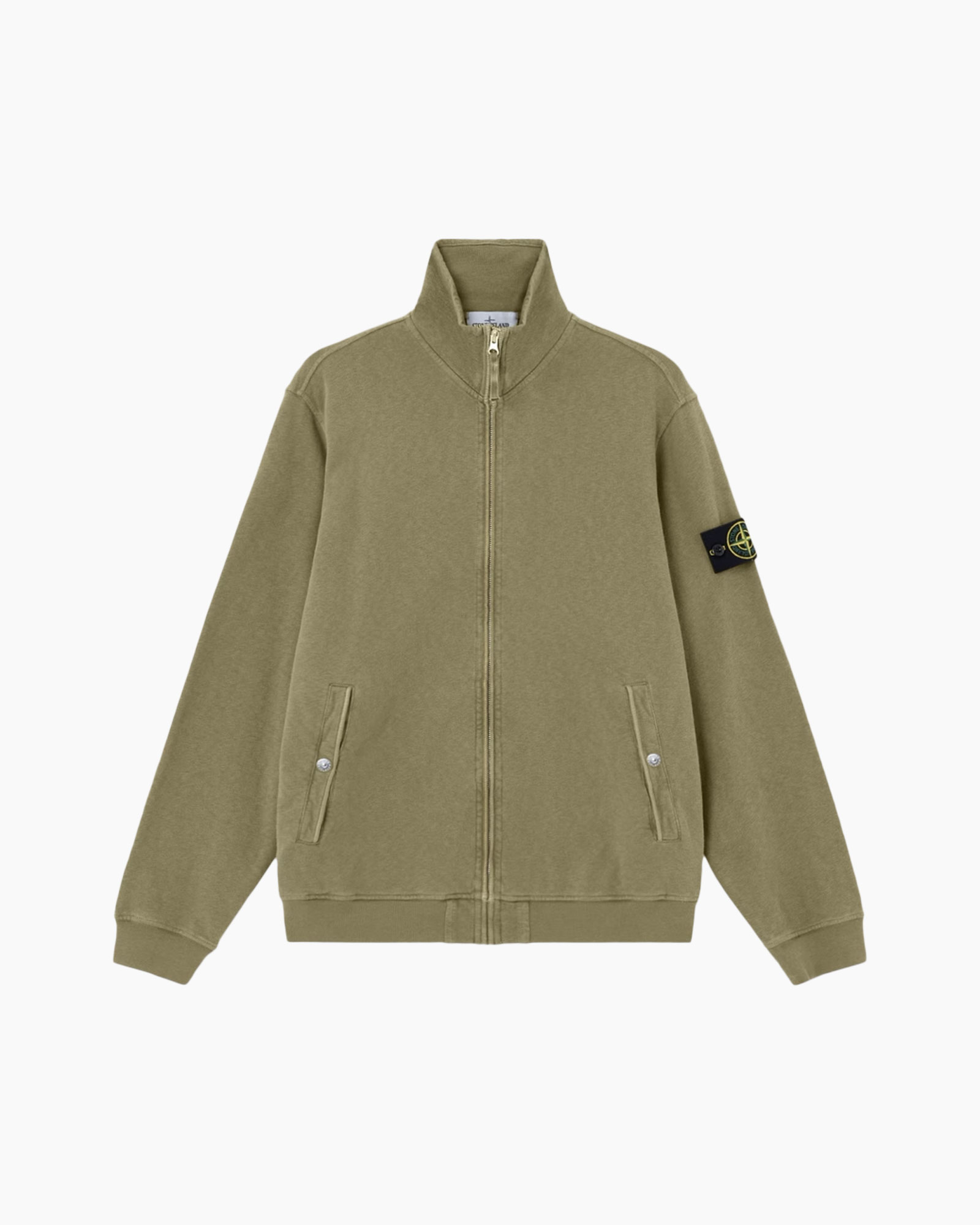 zipper, hoodie, olive, long-sleeve, pocketed