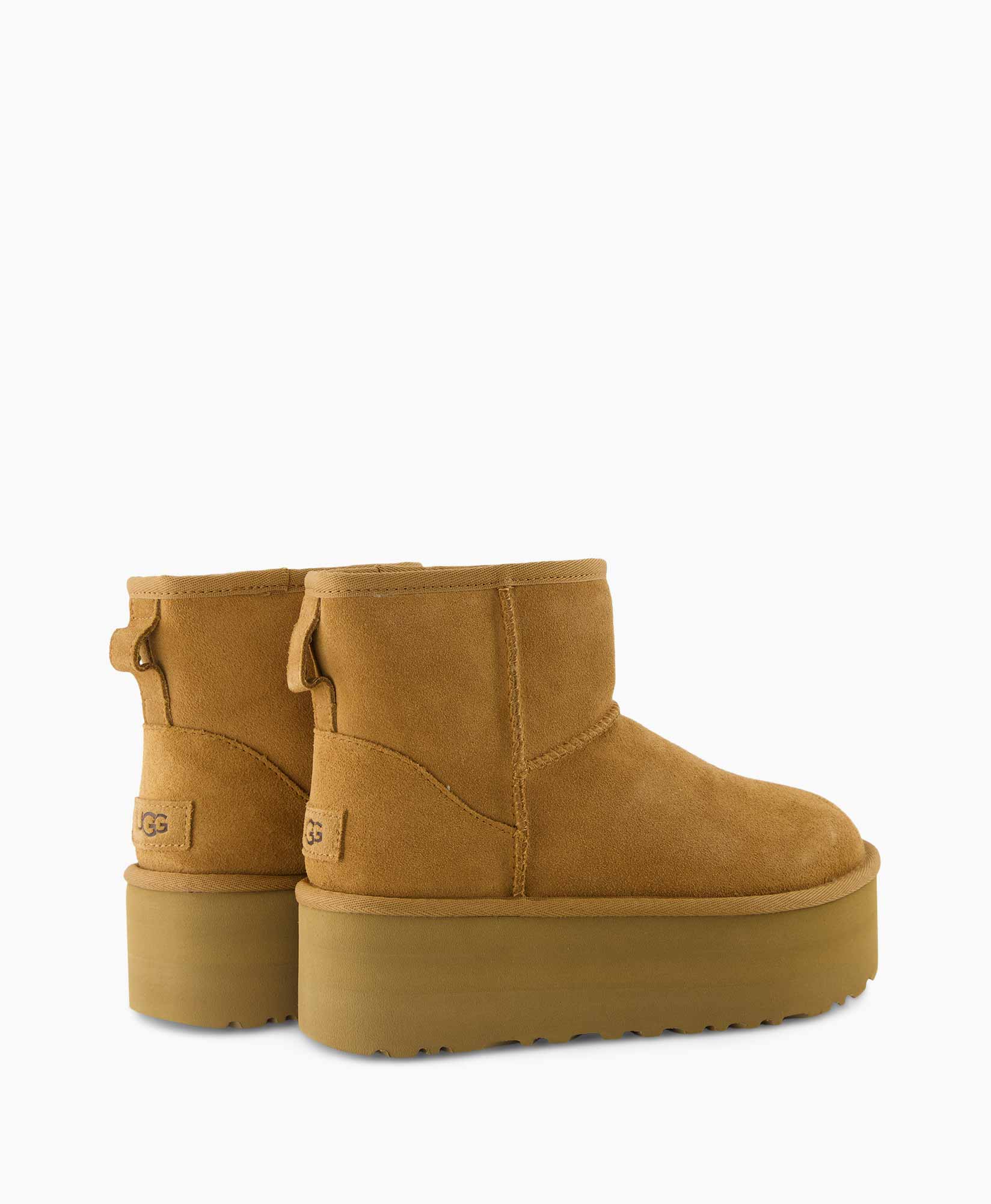 Ugg Enkellaars Classic Mini Platform Cognac