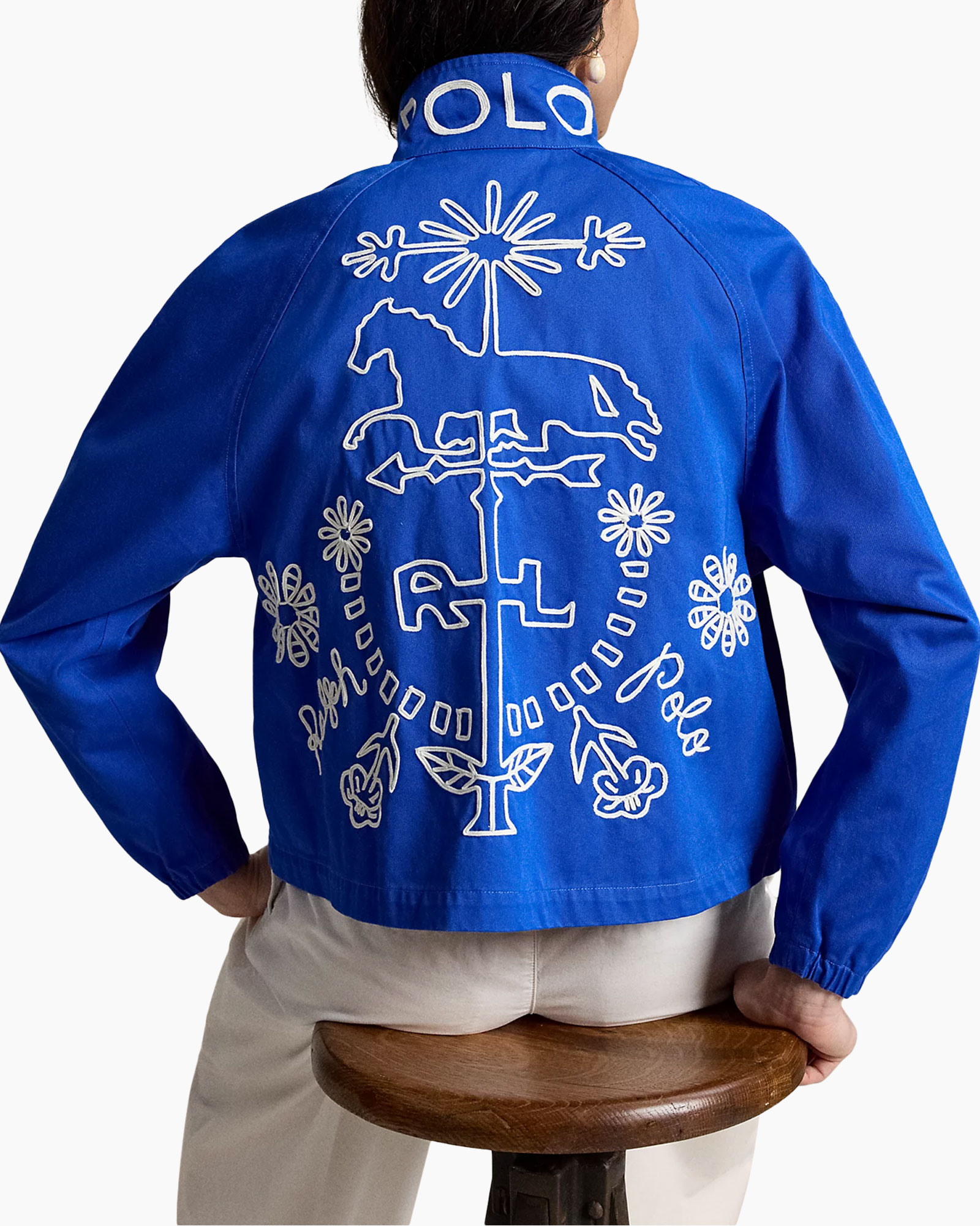 jacket, blue, zipper, embroidery, polo-pony-light-blue?, belt