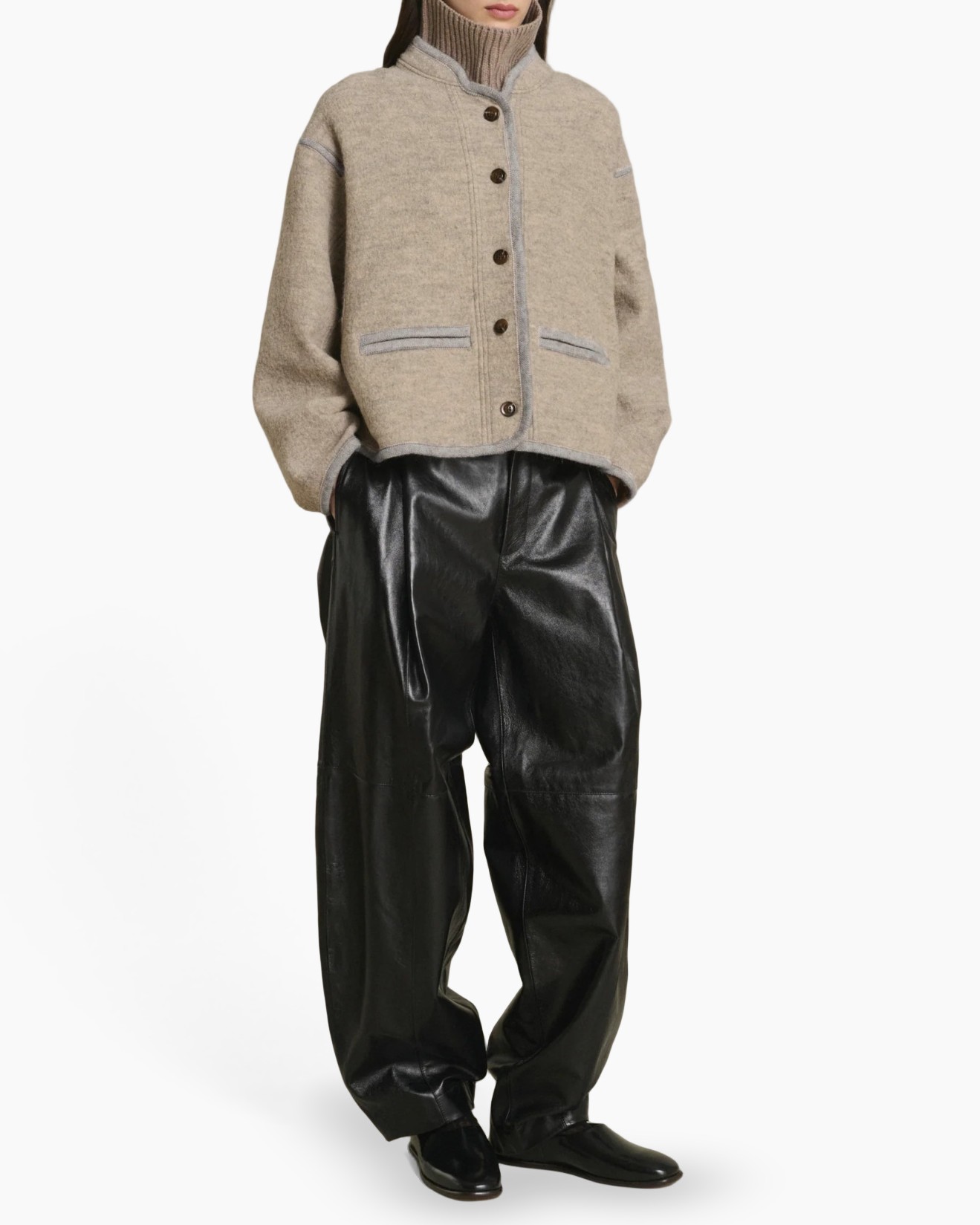 cardigan, brei, beige, knopslijn, zakken