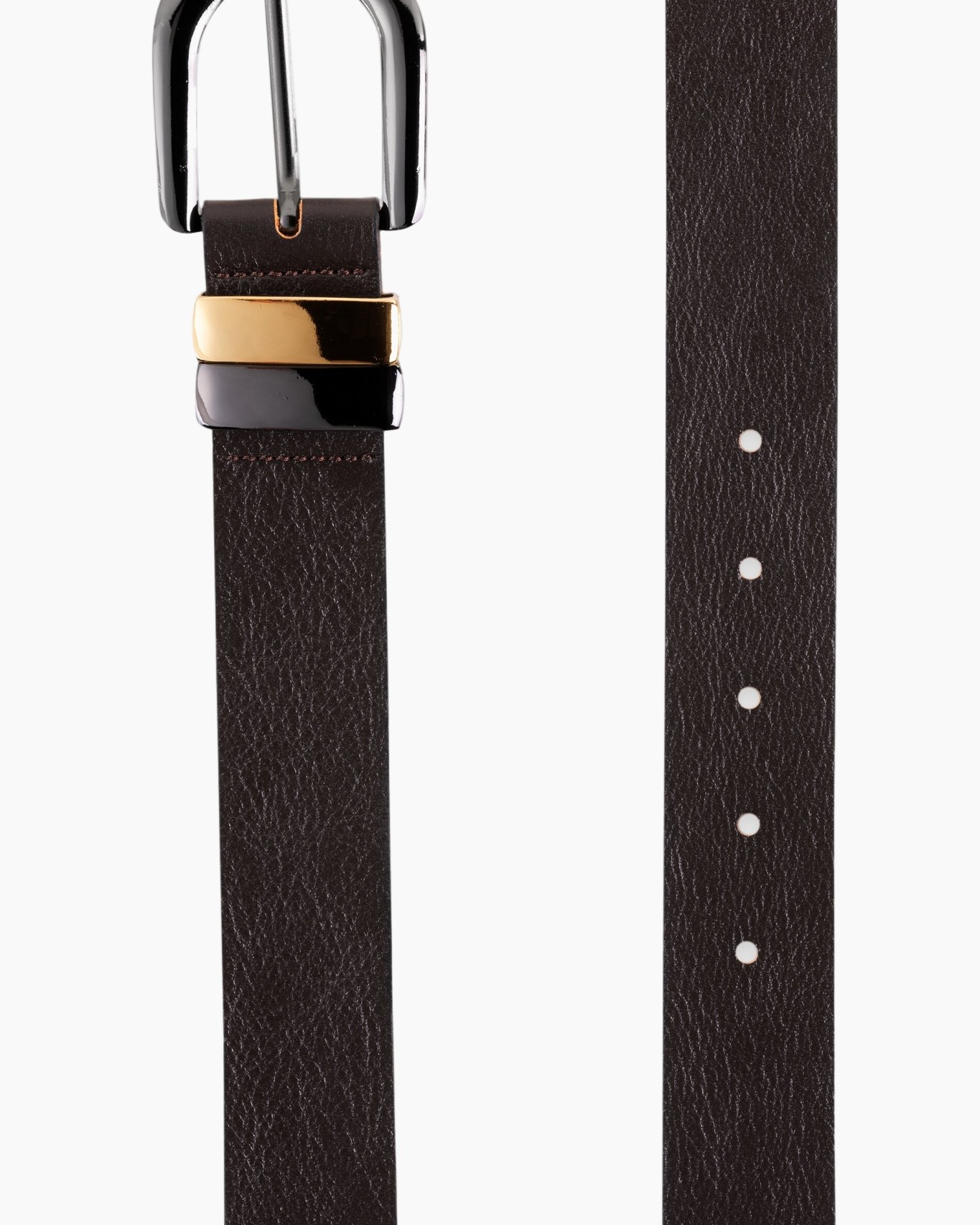 riem, leer, bruin, gesp, riemband