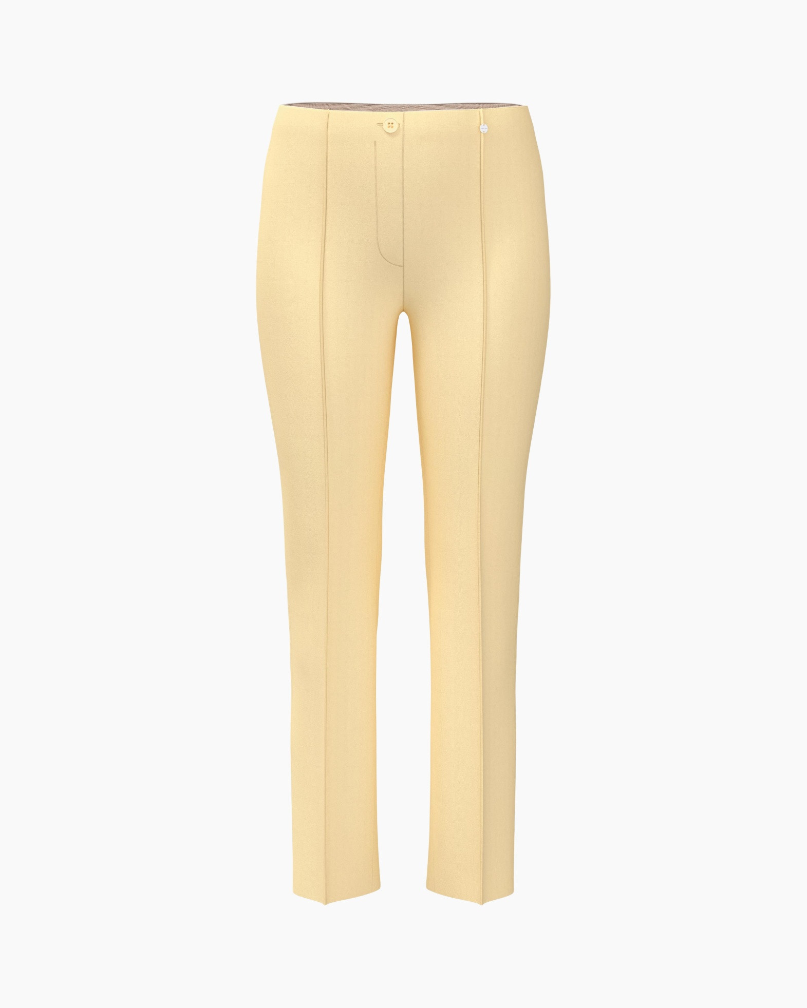 broek, slacks, beige, slim-fit, voorzijde-ritssluiting
