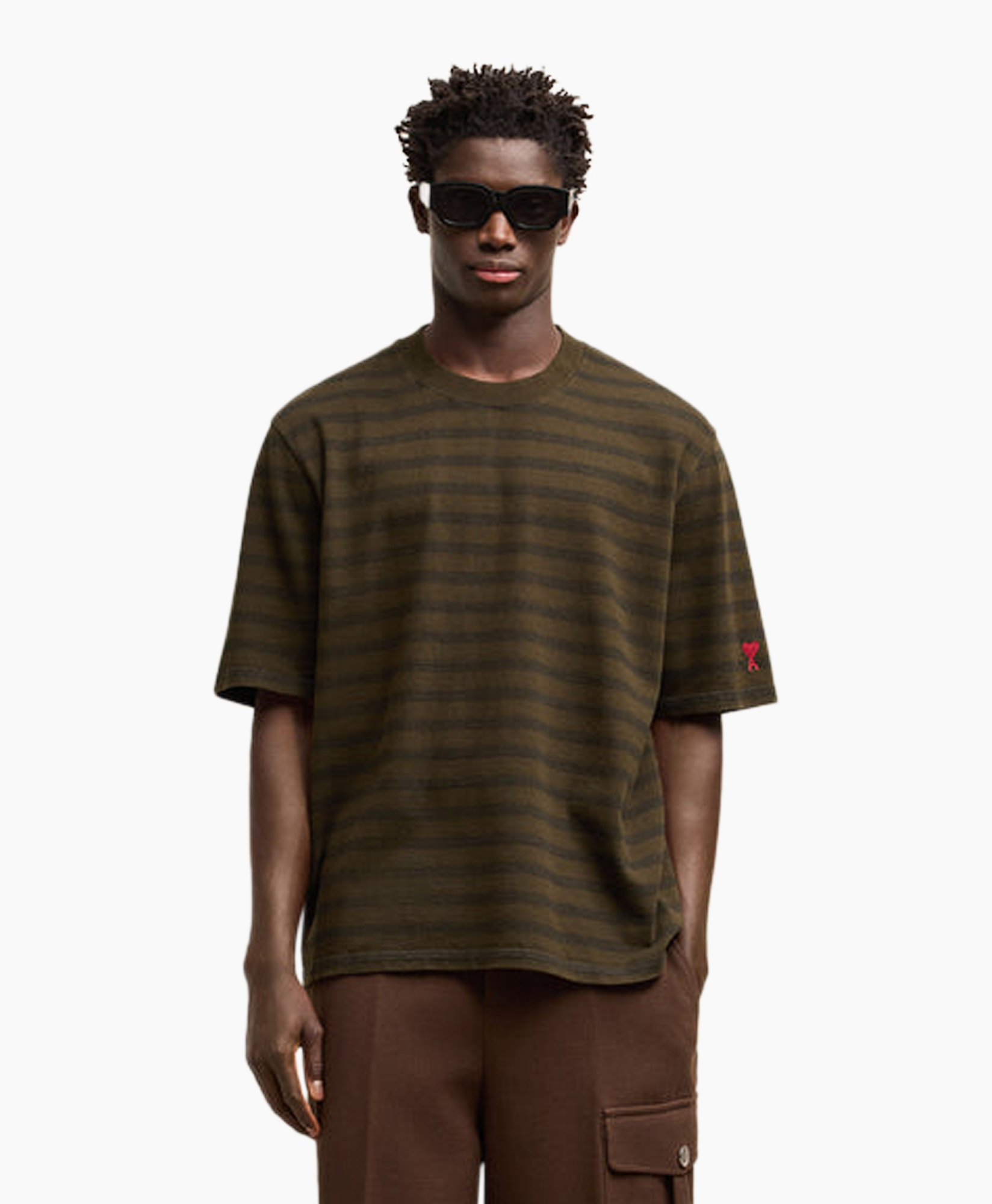 T-shirt Korte Mouw S/s Mariniere Bruin